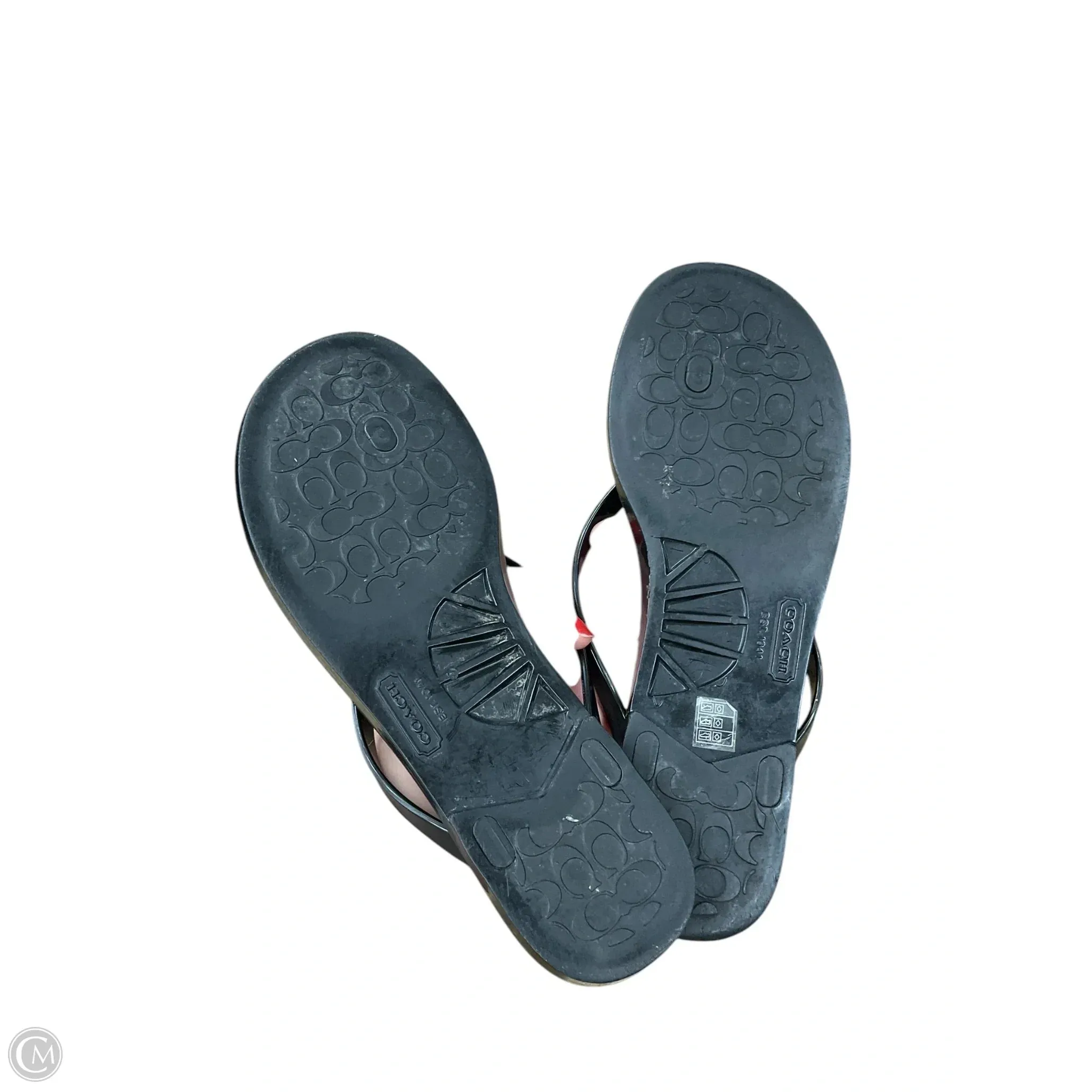 Sandals Designer By Coach In Black, Size: 8