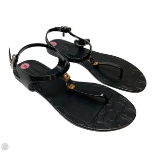 Sandals Designer By Coach In Black, Size: 9