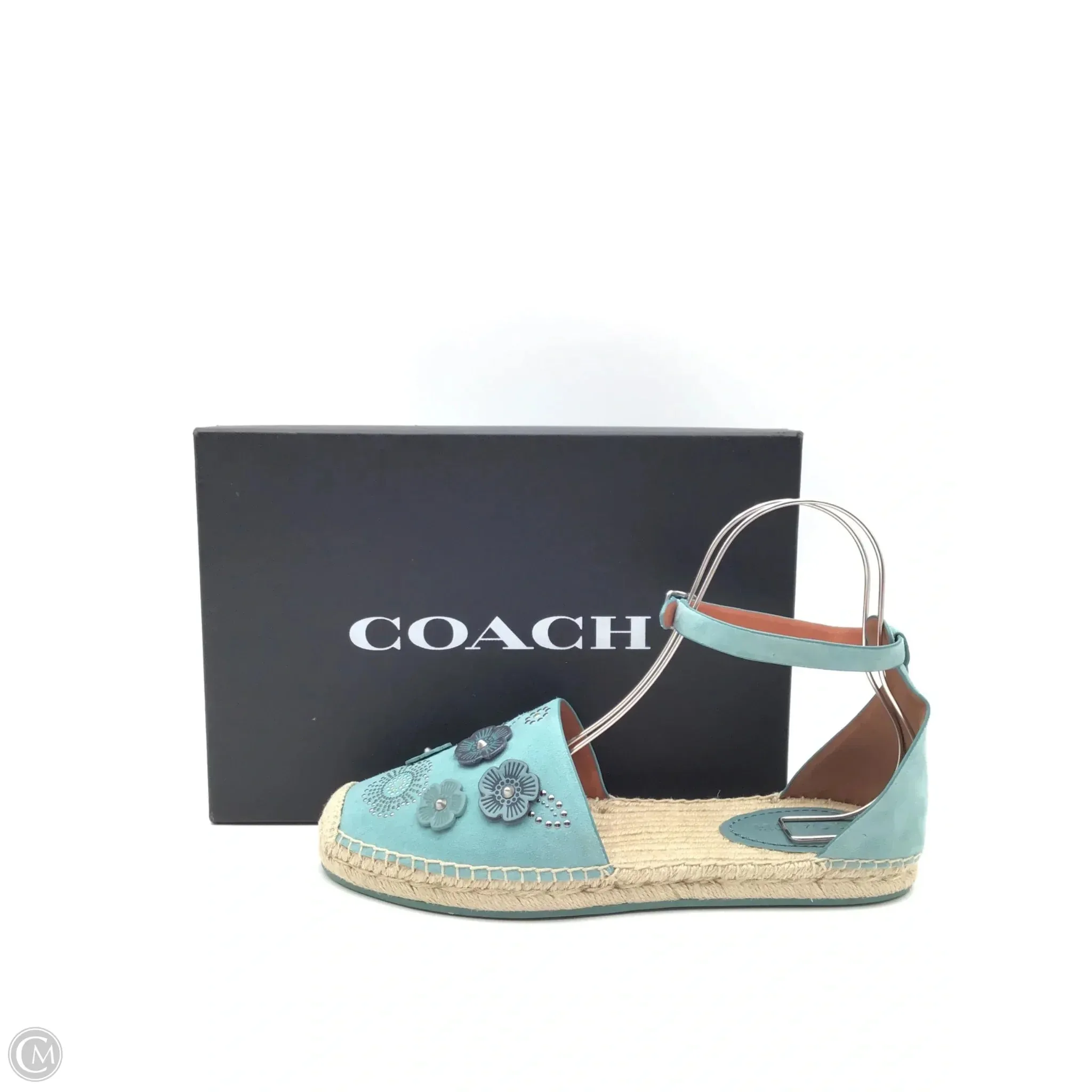 Sandals Designer By Coach In Teal, Size: 11