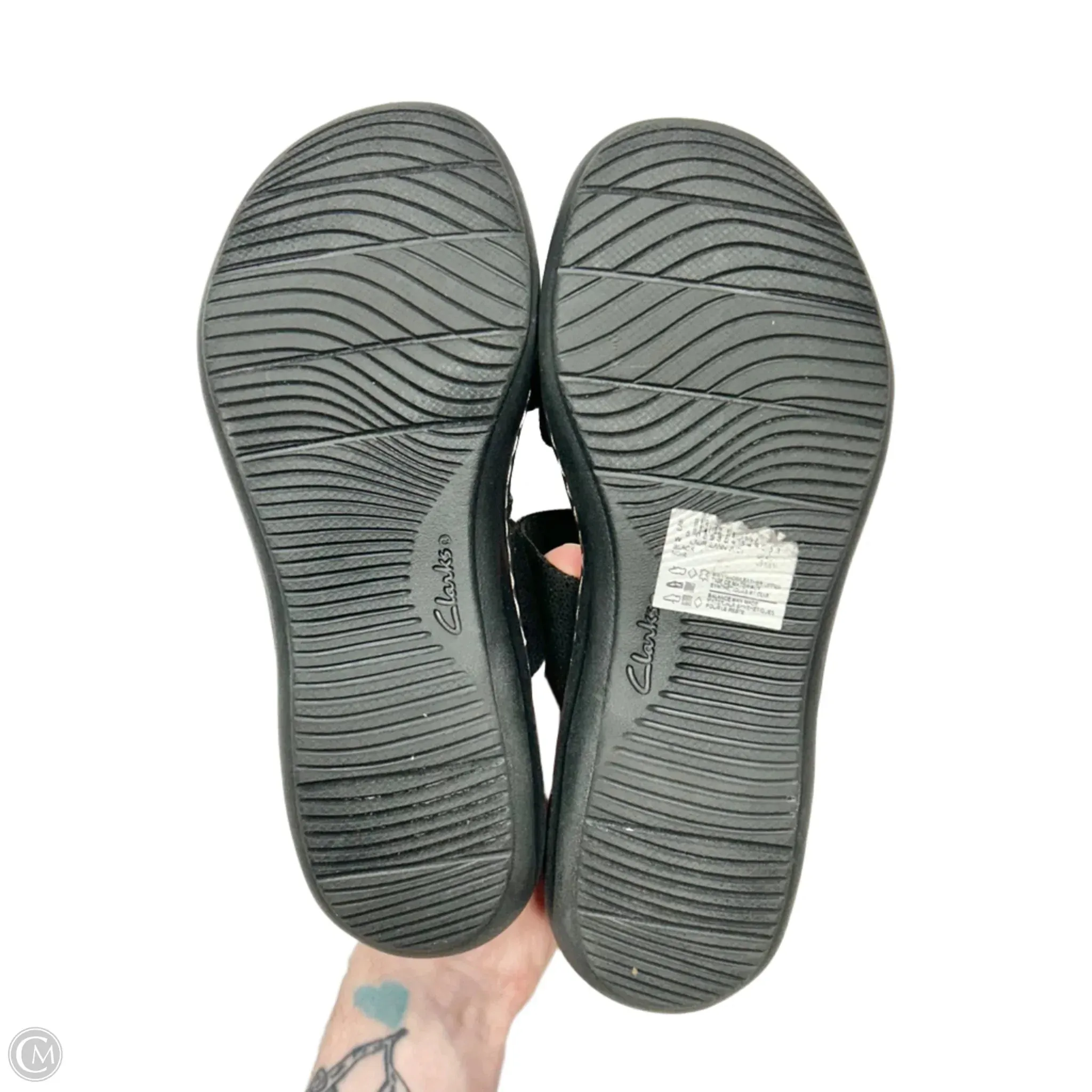 Sandals Flats By Clarks In Black, Size: 6.5 clarks