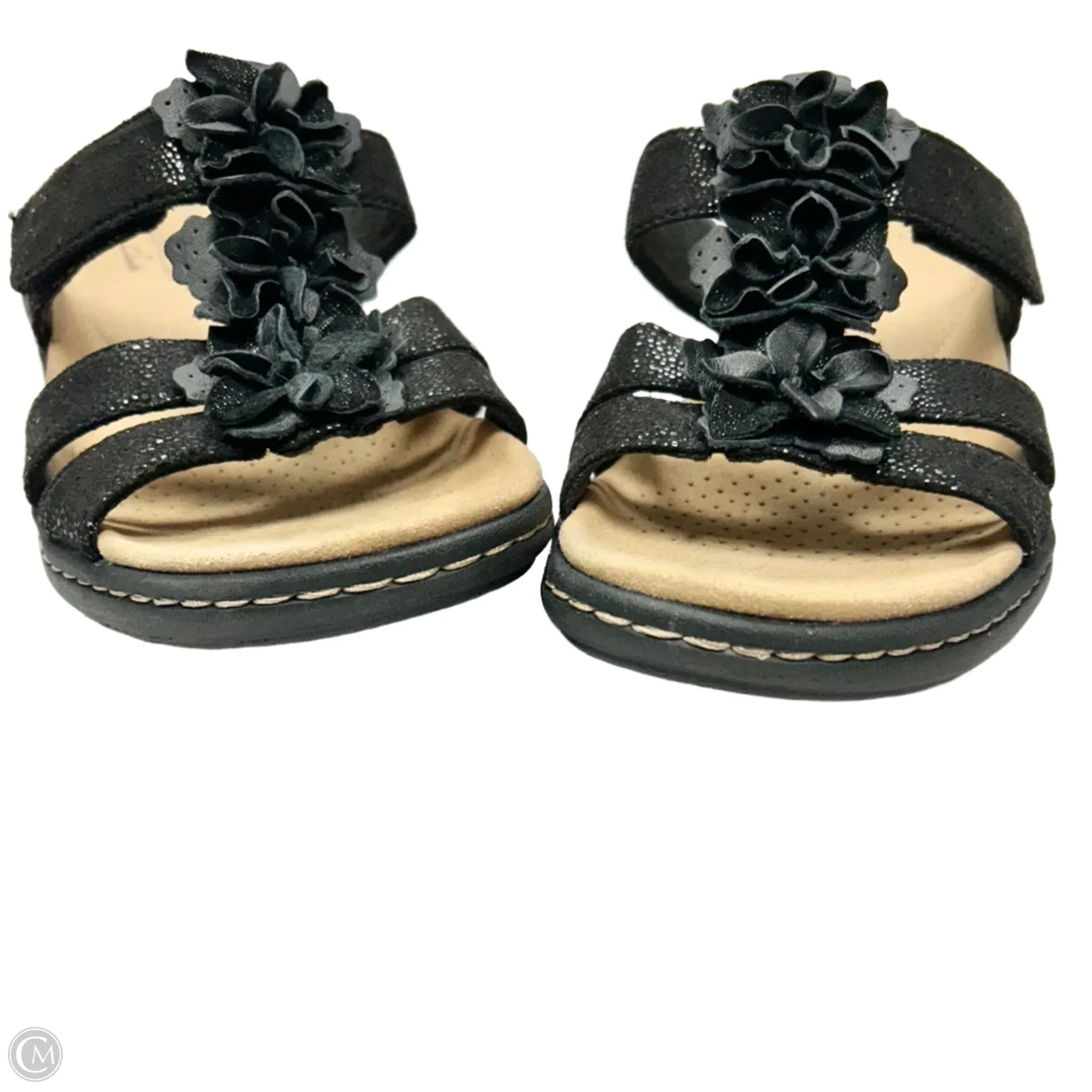 Sandals Flats By Clarks In Black, Size: 6.5 clarks