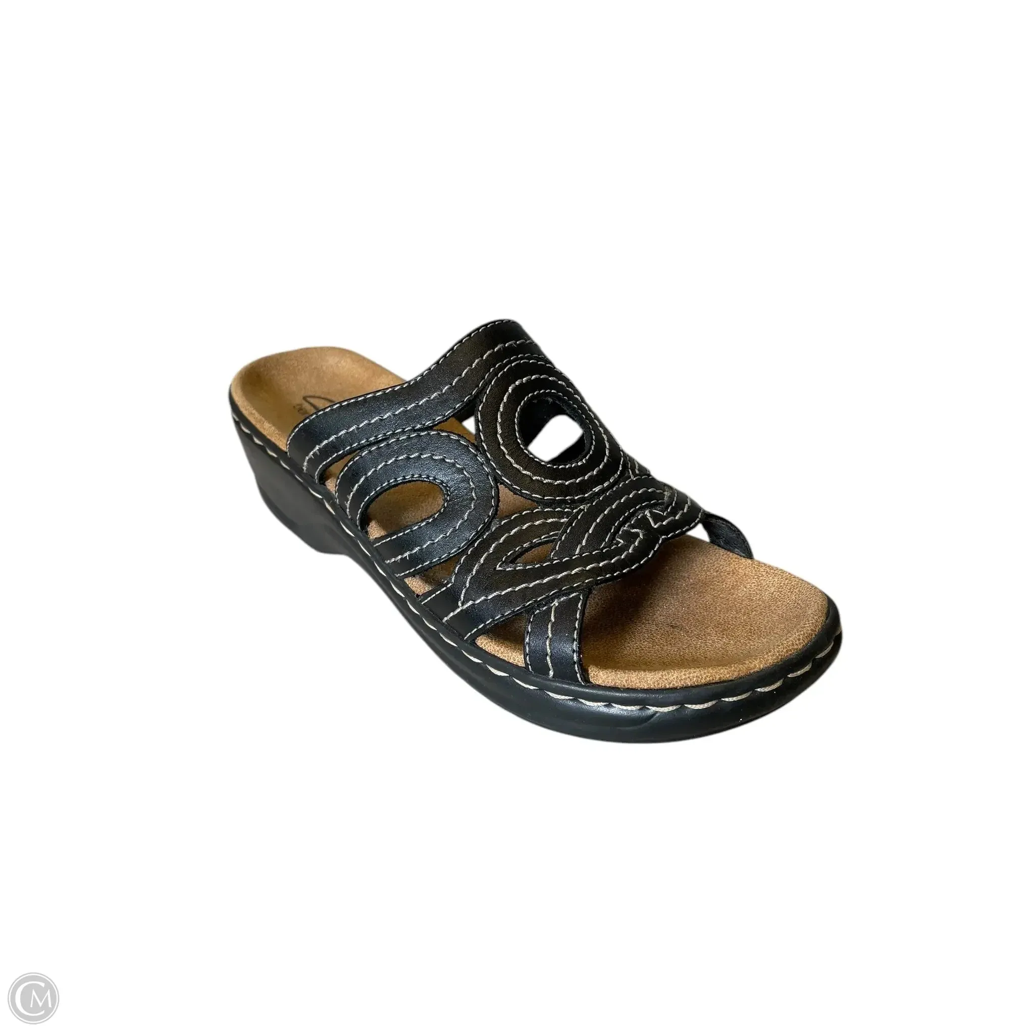 Sandals Flats By Clarks In Black, Size: 9 clarks