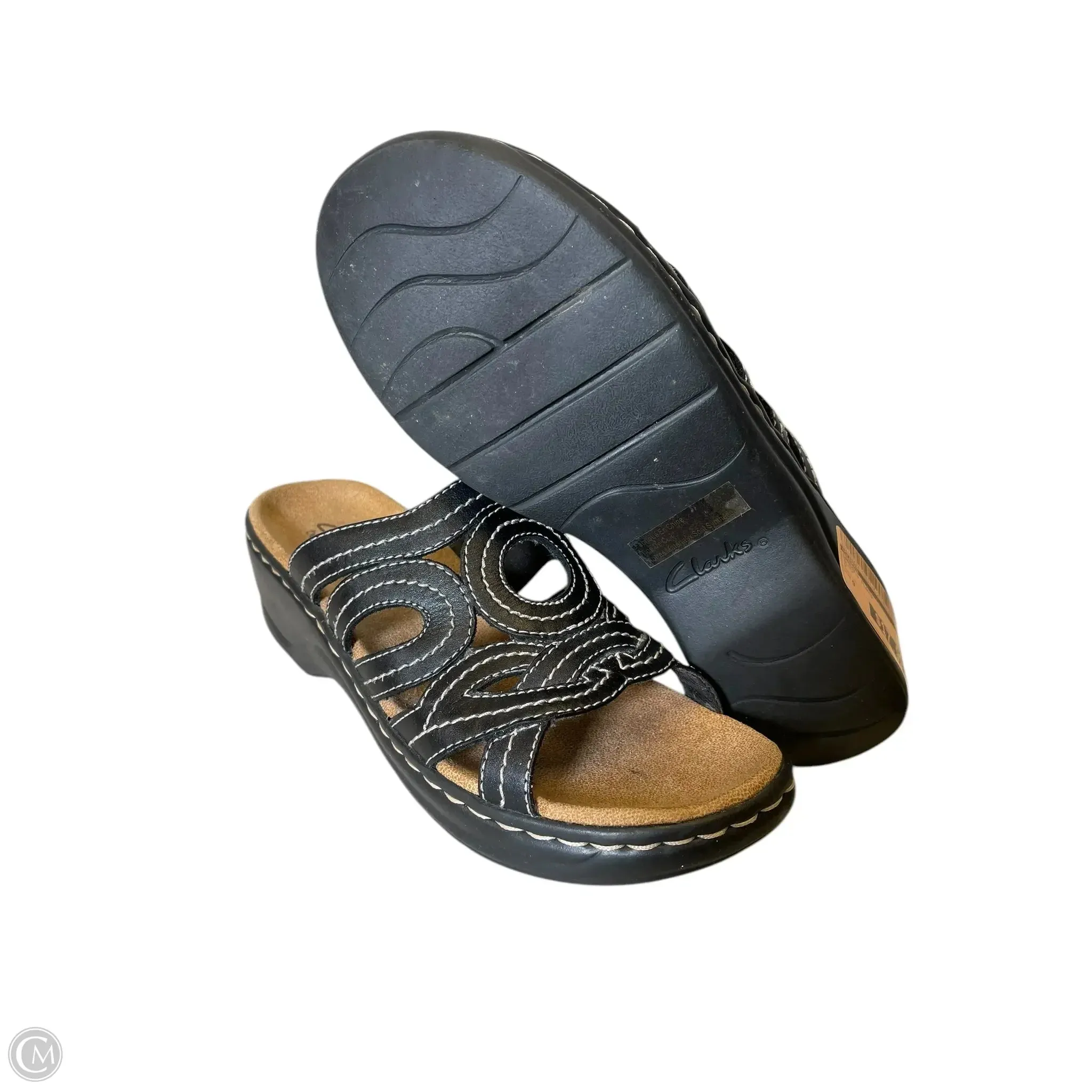 Sandals Flats By Clarks In Black, Size: 9 clarks