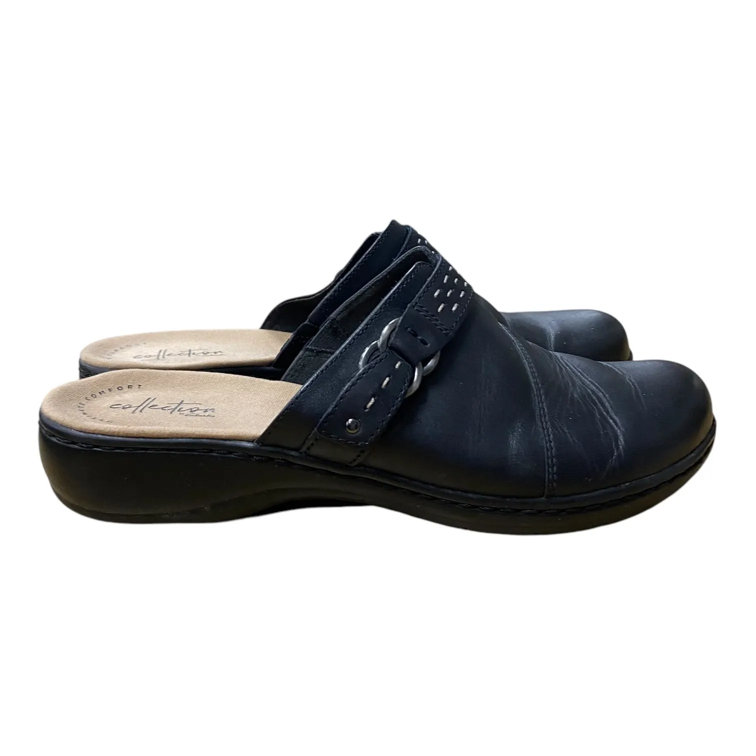 Sandals Flats By Clarks In Black, Size:9 clarks