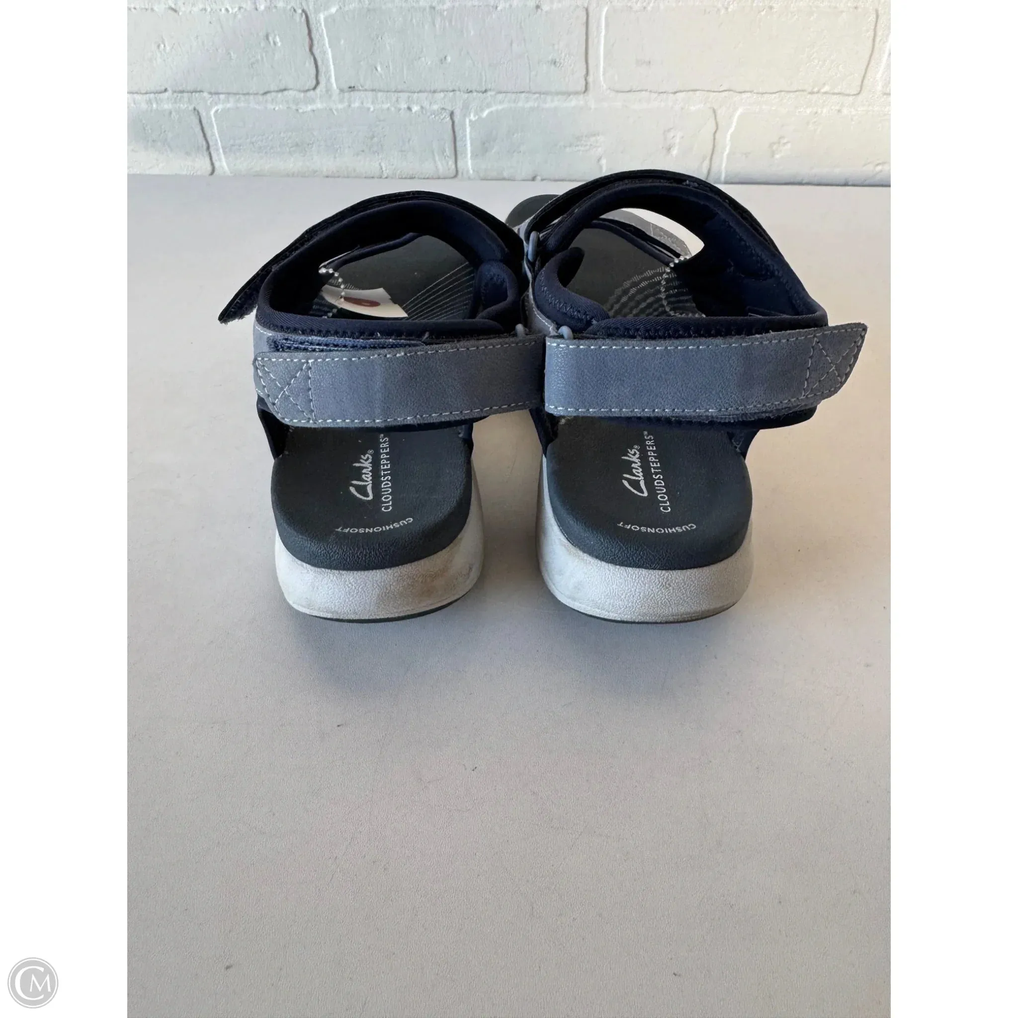 Sandals Flats By Clarks In Blue, Size: 8 clarks