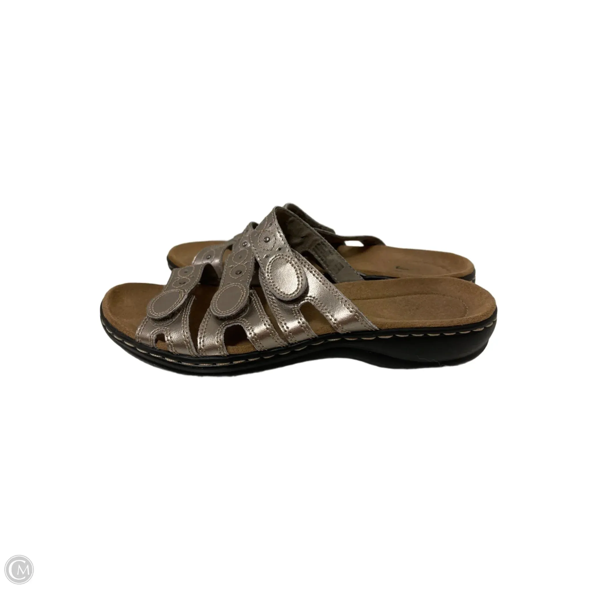 Sandals Flats By Clarks In Gold, Size: 7 clarks