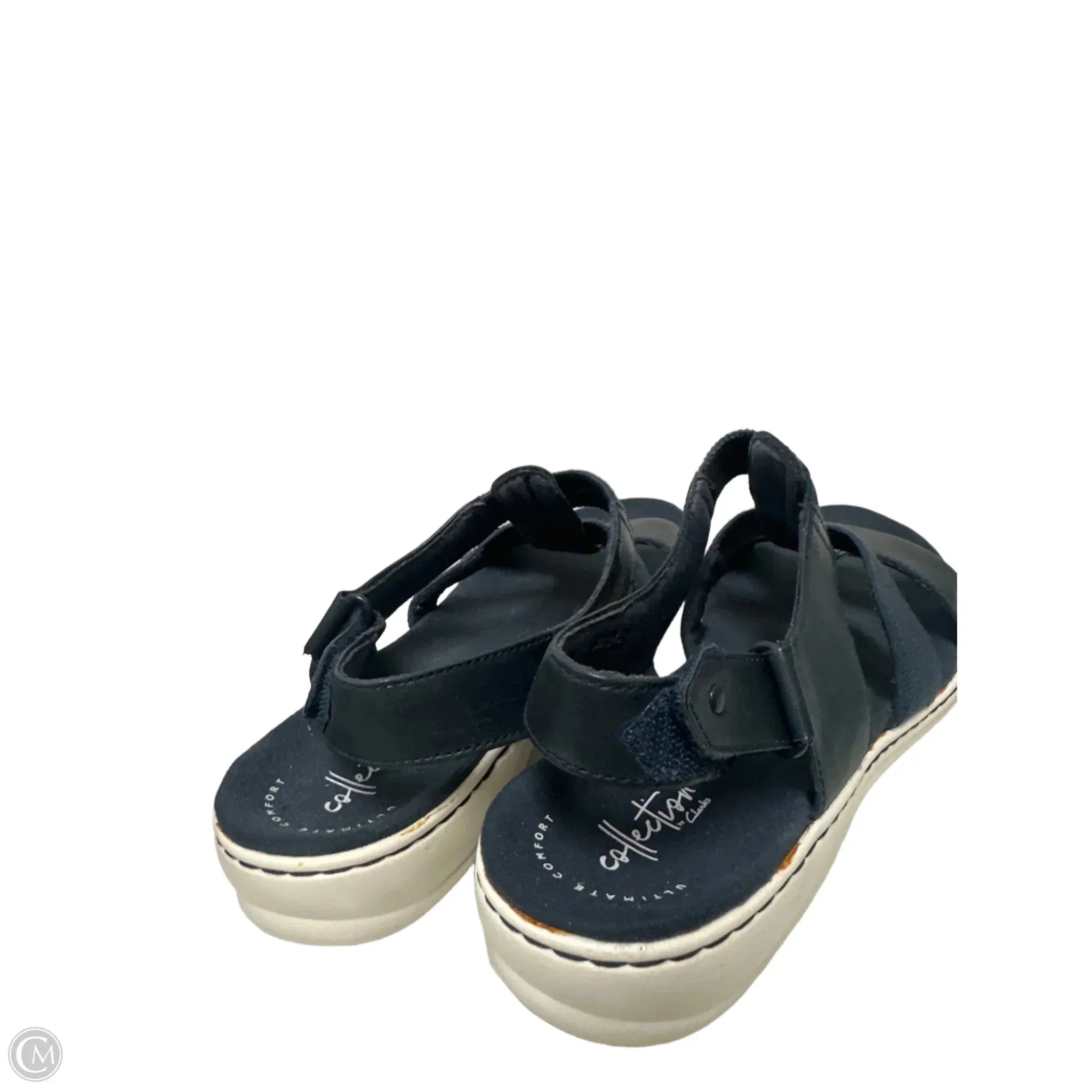 Sandals Flats By Clarks In Navy, Size: 10 clarks