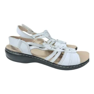 Sandals Flats By Clarks In White, Size:9 clarks