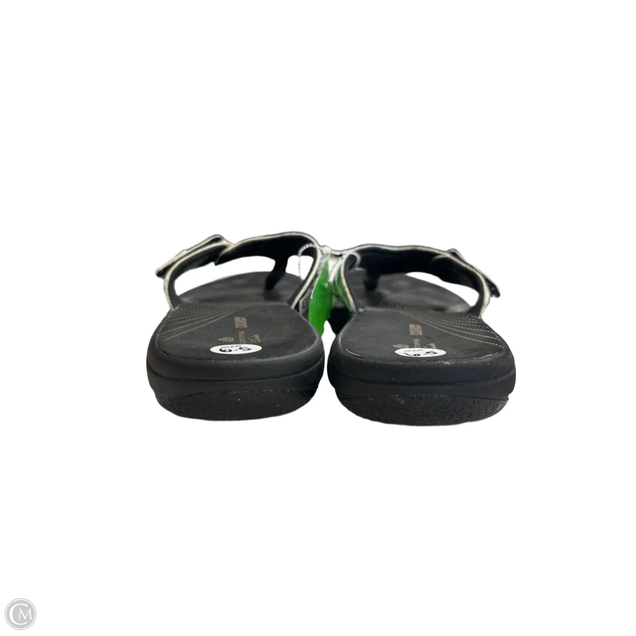 Sandals Flip Flops By Clarks In Black, Size: 9 clarks