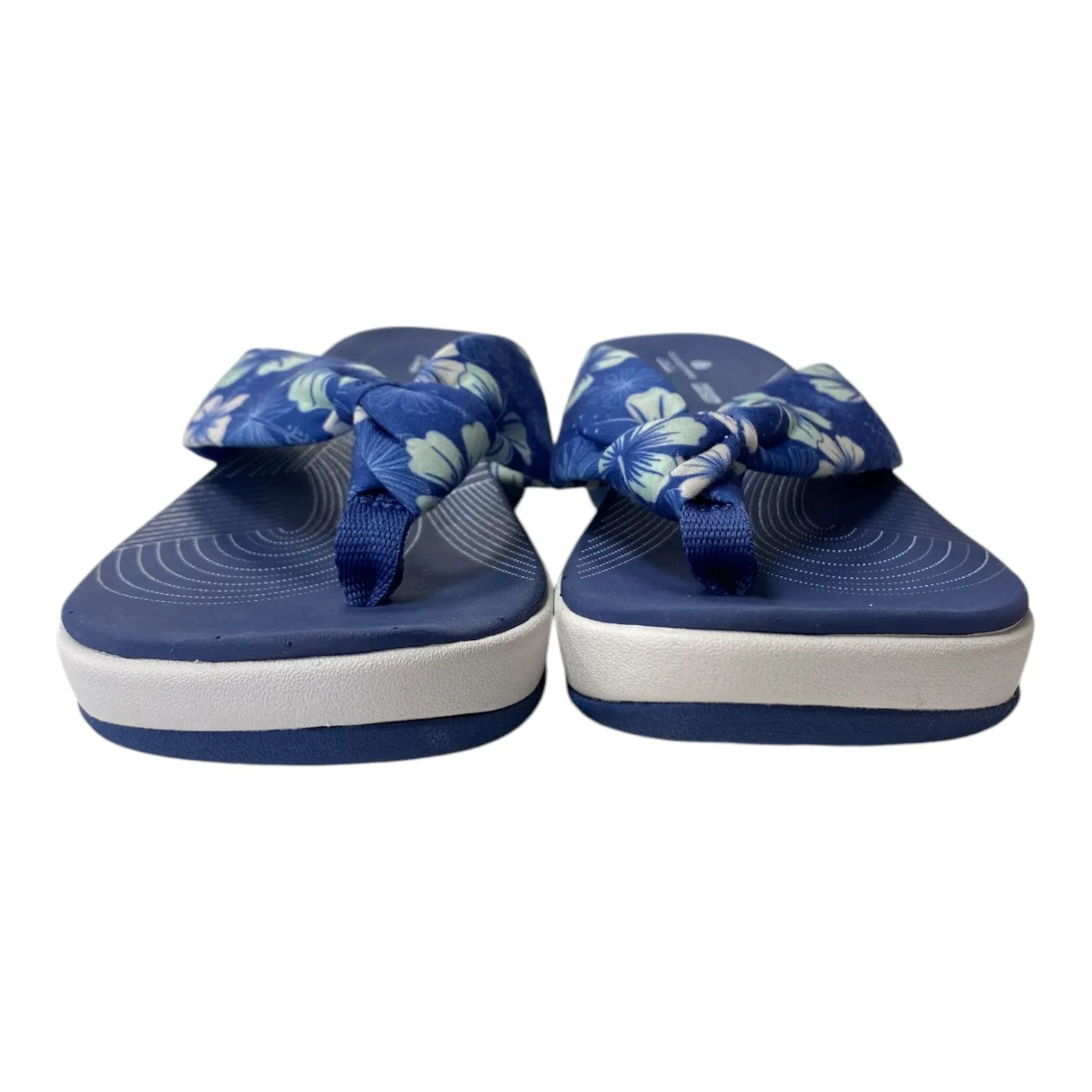 Sandals Flip Flops By Clarks In Blue, Size:7 clarks