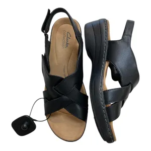 Sandals Heels Block By Clarks In Black, Size:8 clarks