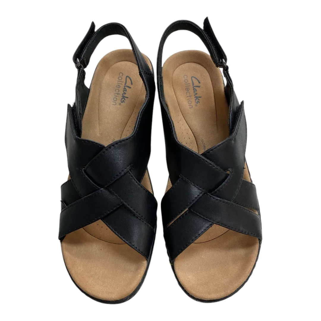 Sandals Heels Block By Clarks In Black, Size:8 clarks