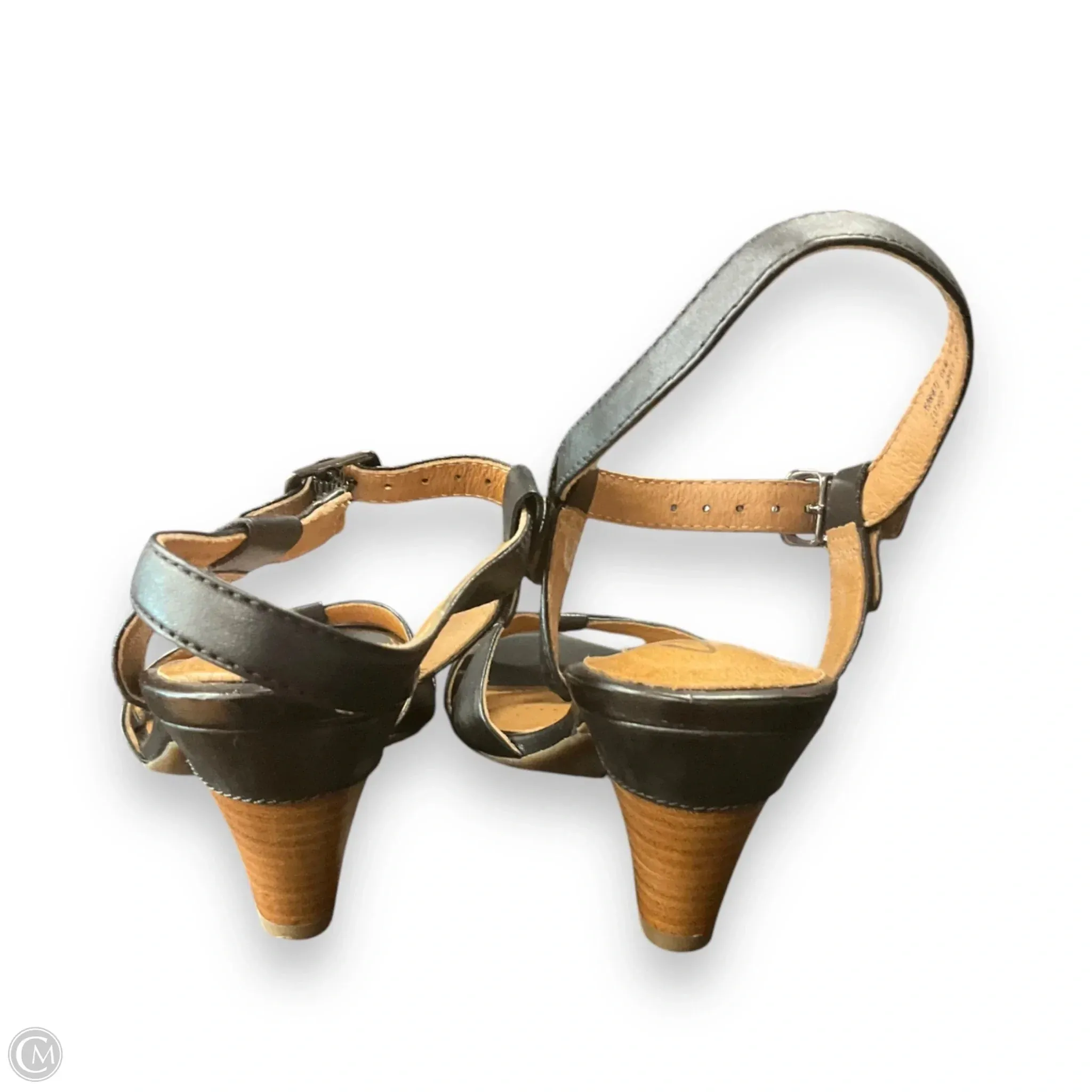 Sandals Heels Kitten By Clarks In Black, Size: 6.5 clarks