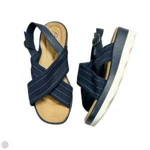 Sandals Heels Platform By Clarks In Navy, Size: 8.5 clarks