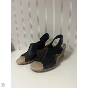 Sandals Heels Wedge By Clarks In Black, Size: 7.5 clarks