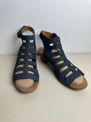 Sandals Heels Wedge By Clarks In Blue, Size: 11 clarks