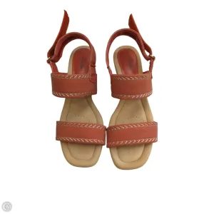 Sandals Heels Wedge By Clarks In Red, Size: 8 clarks