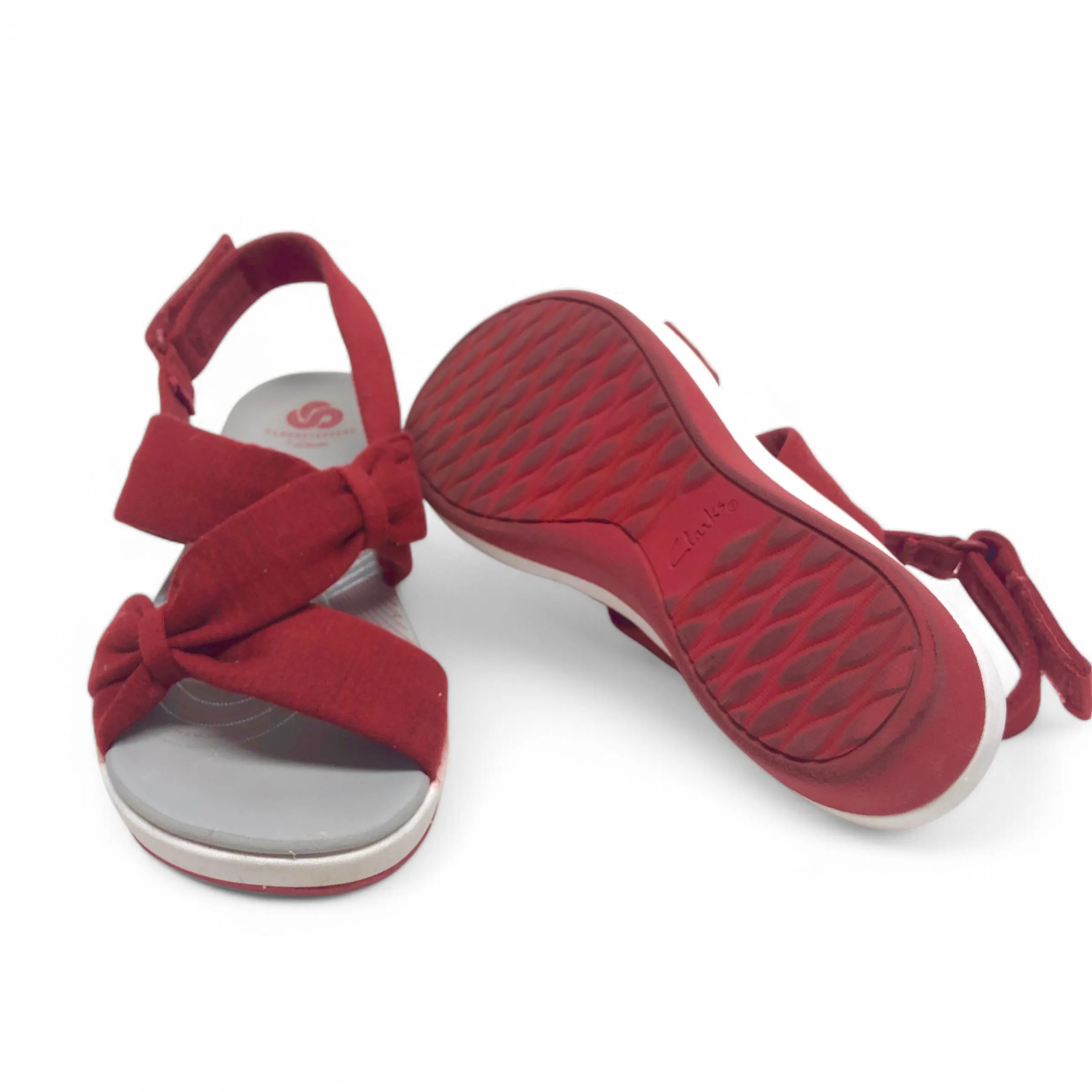 Sandals Sport By Clarks In Grey & Red, Size: 5.5 clarks