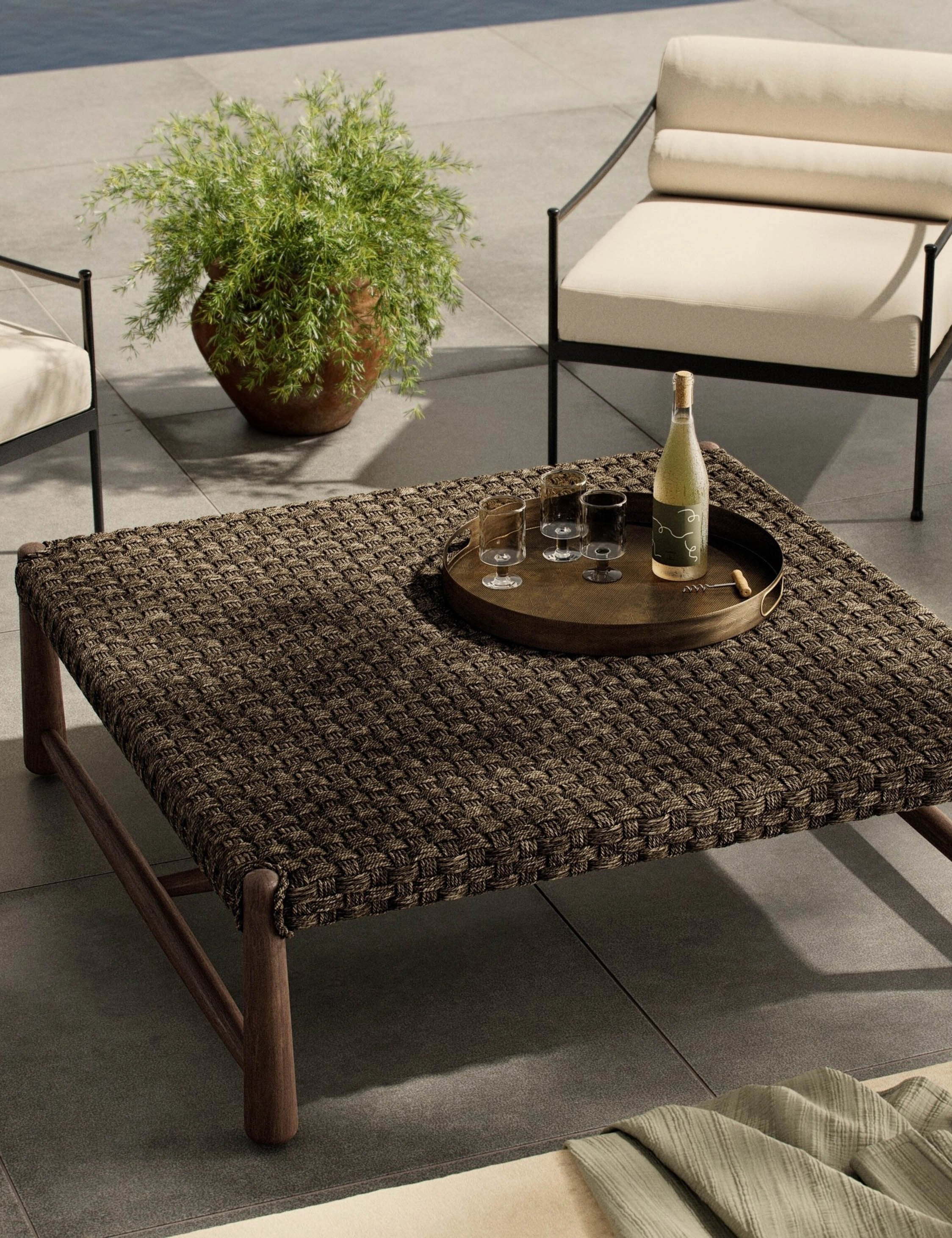 Savio Indoor / Outdoor Square Coffee Table by Amber Lewis x Four Hands