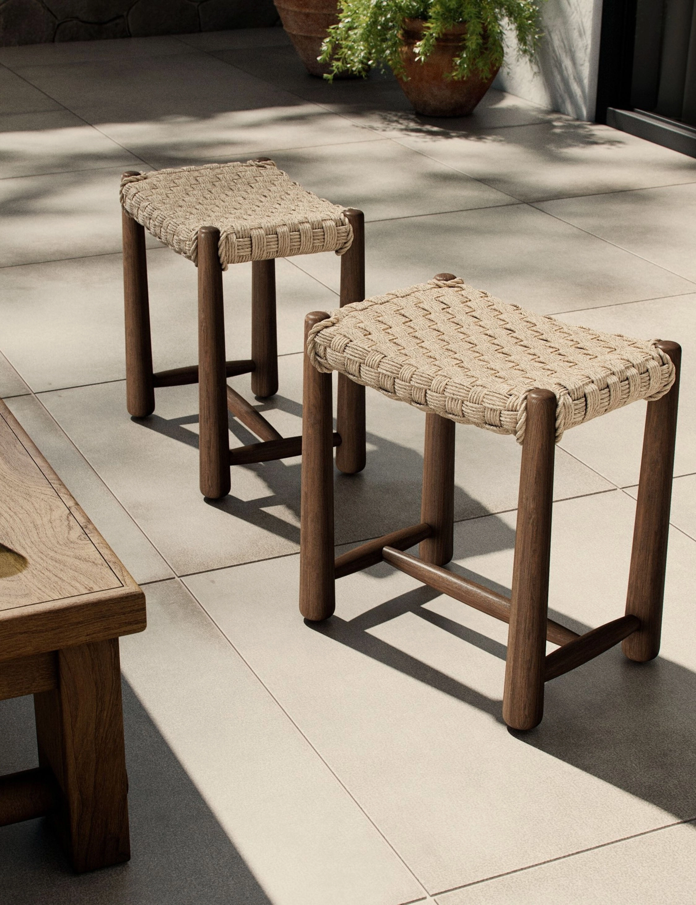 Savio Indoor / Outdoor Stool by Amber Lewis x Four Hands