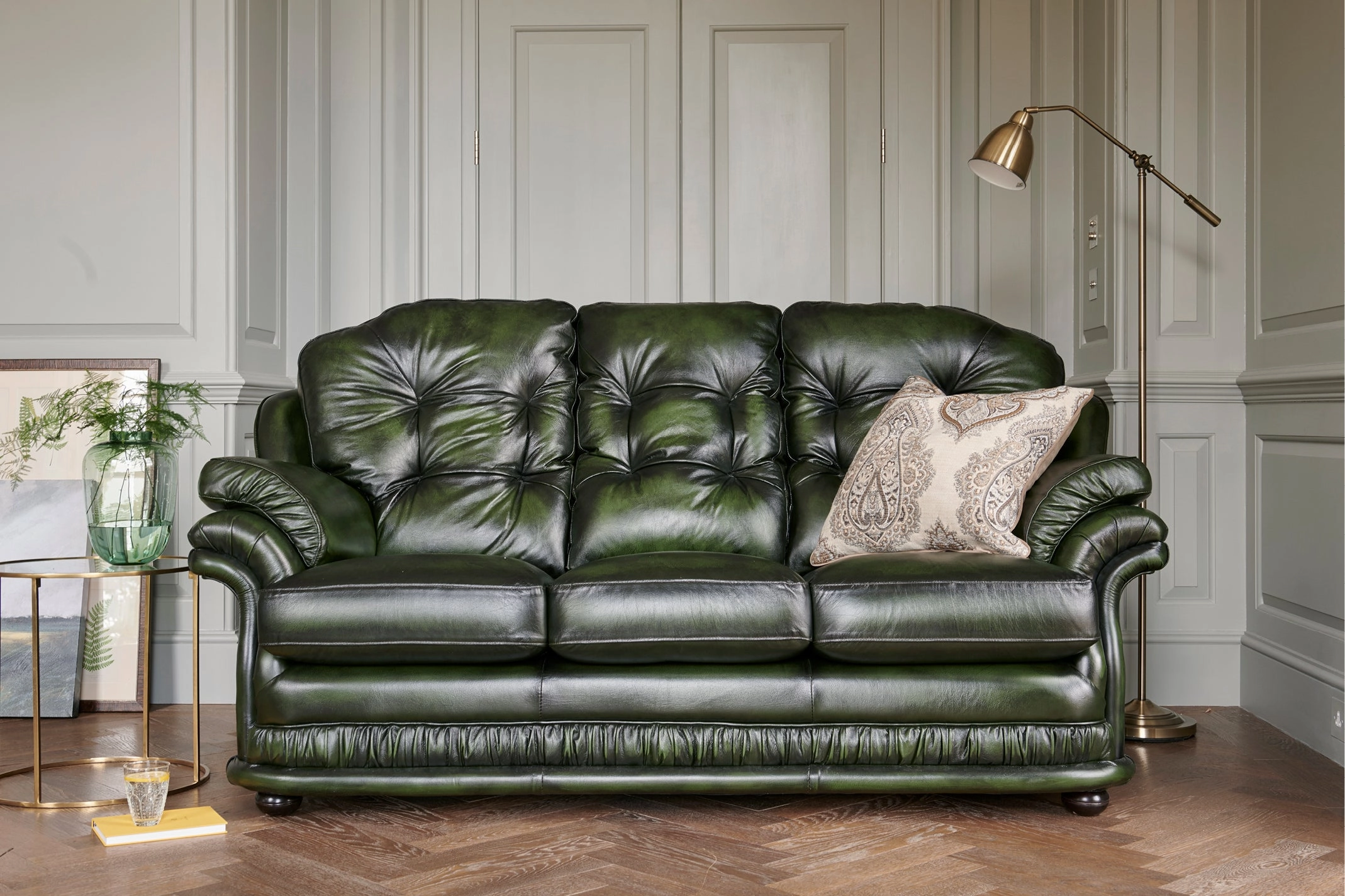 Senator | 3 Seater Sofa | Antique Green
