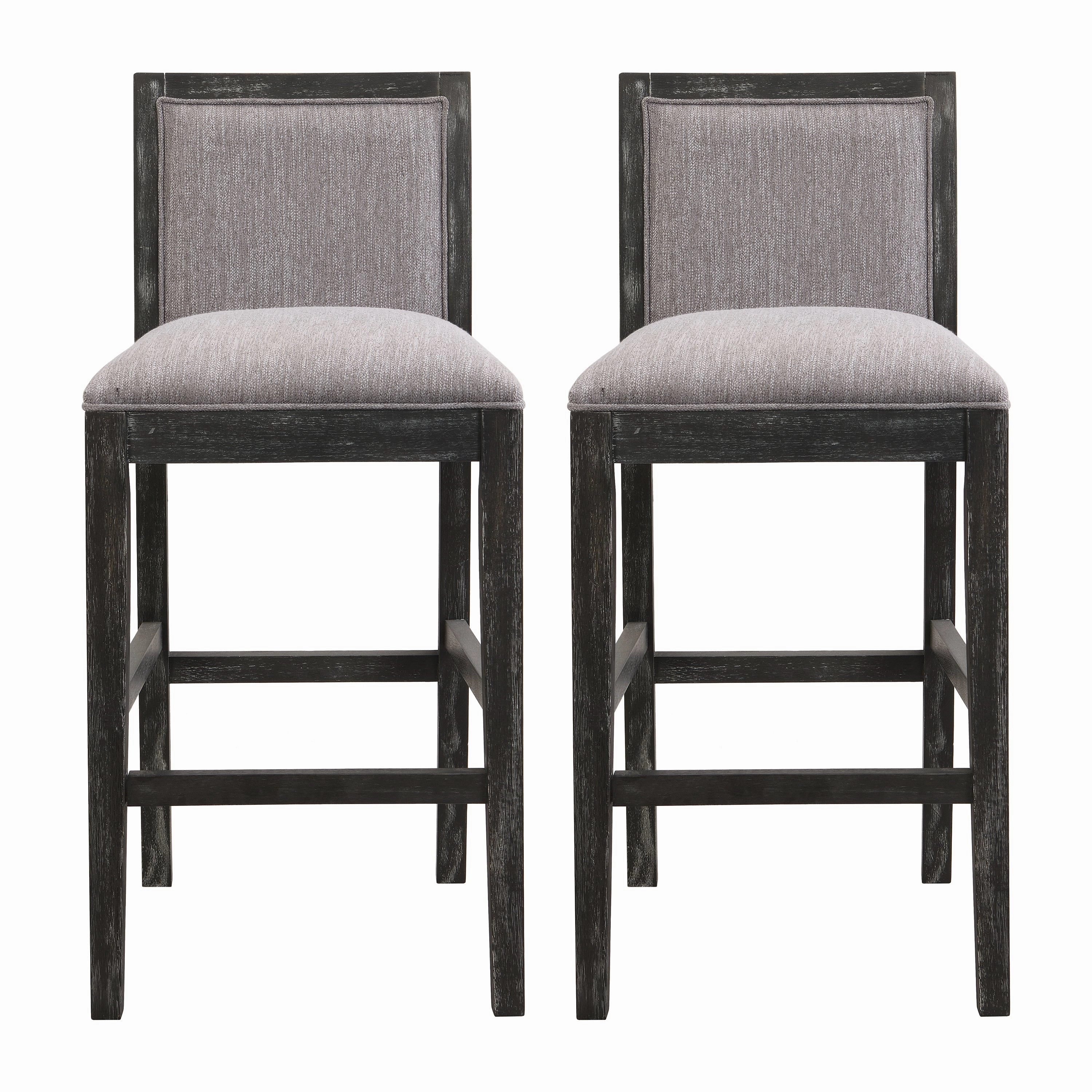 Set of 2 Mid-Century Modern Counter Stools