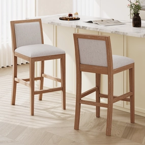 Set of 2 Mid-Century Modern Counter Stools kitchen accessories, table linens