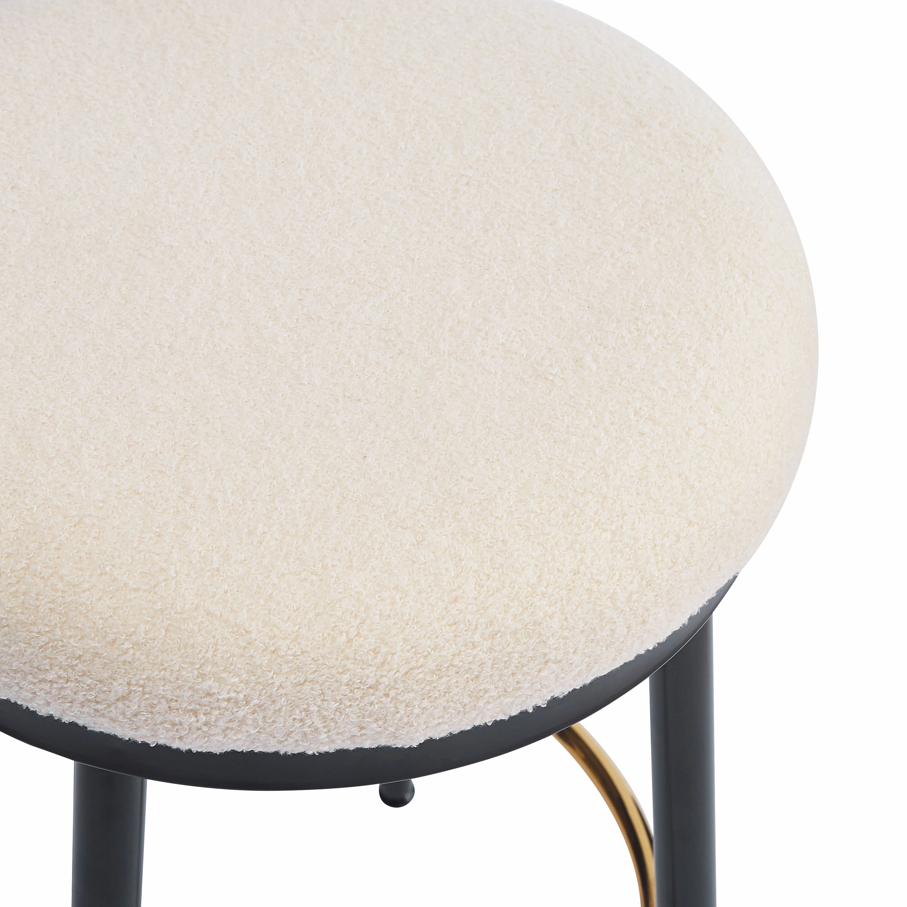Set of 2 Modern Upholstered Counter Stools  24.75" Seat Height