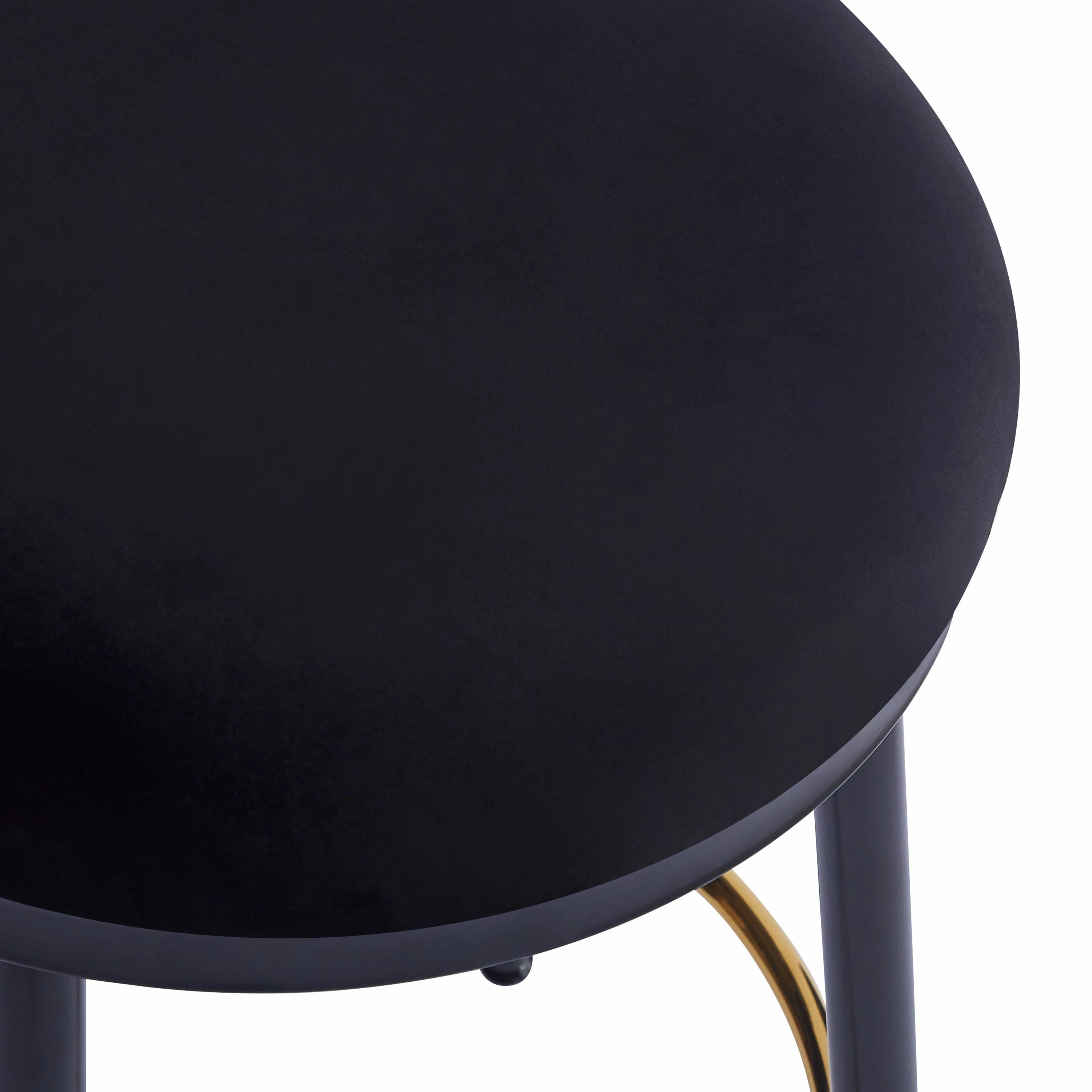 Set of 2 Modern Upholstered Counter Stools  24.75" Seat Height