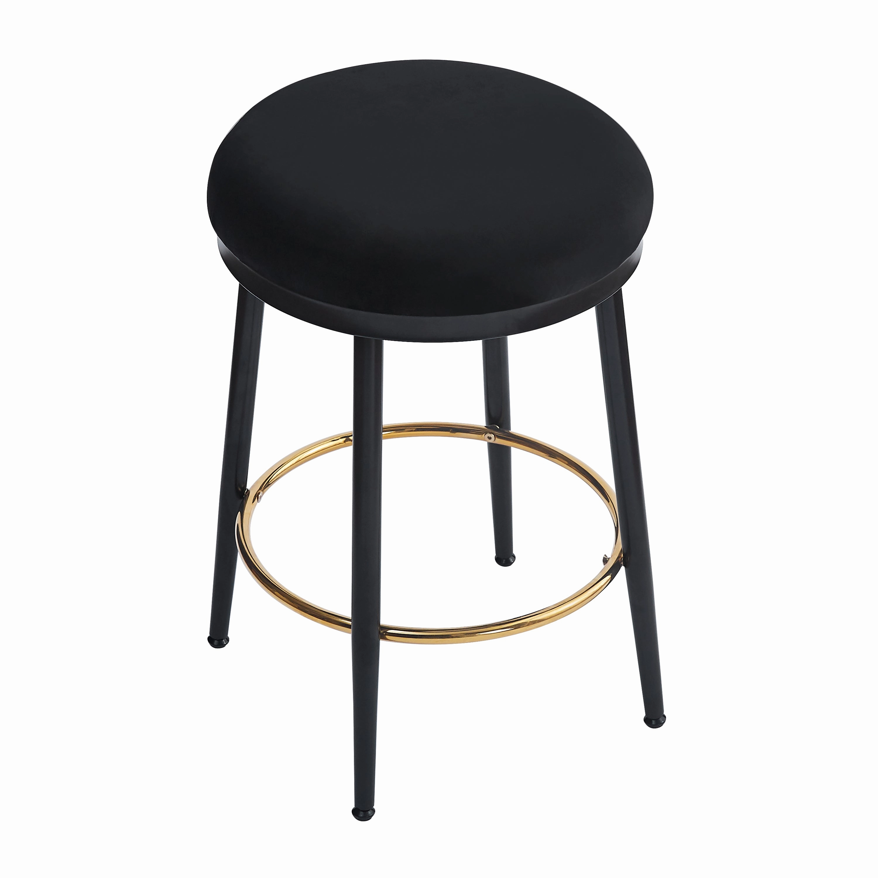 Set of 2 Modern Upholstered Counter Stools  24.75" Seat Height