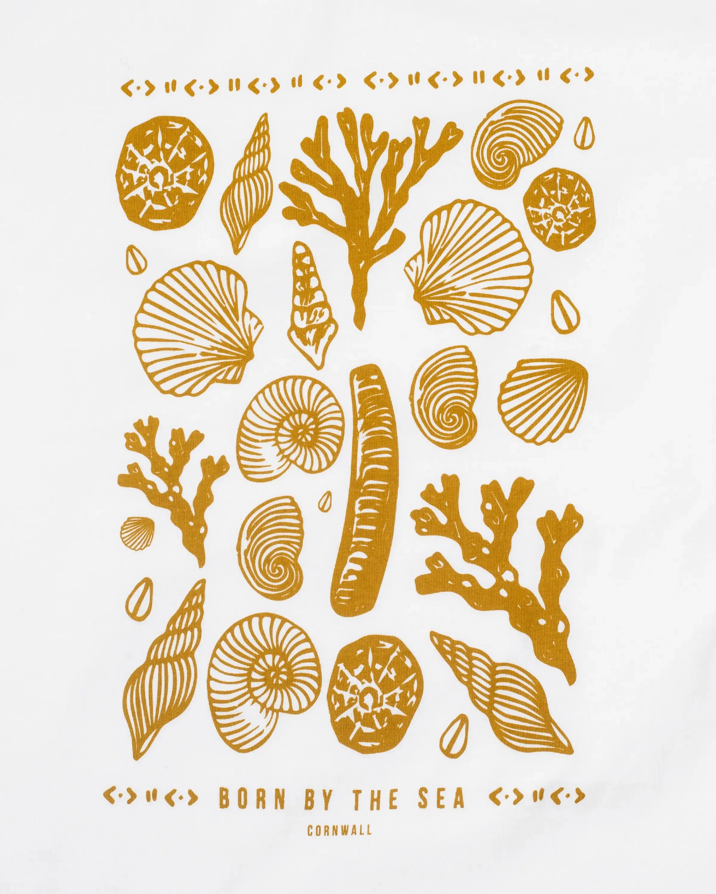 Shells T-Shirt in Stone Wash White