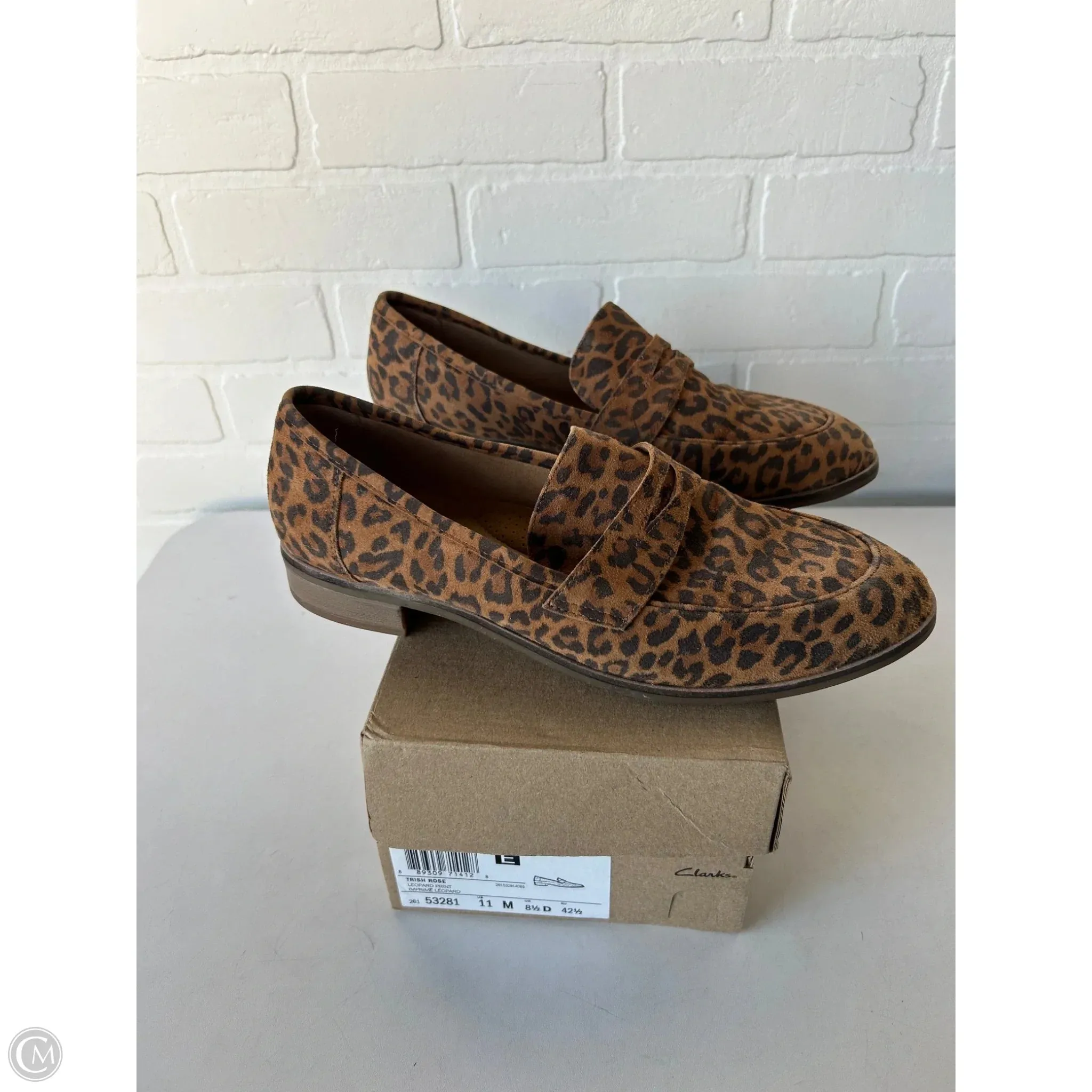 Shoes Flats By Clarks In Animal Print, Size: 11 clarks