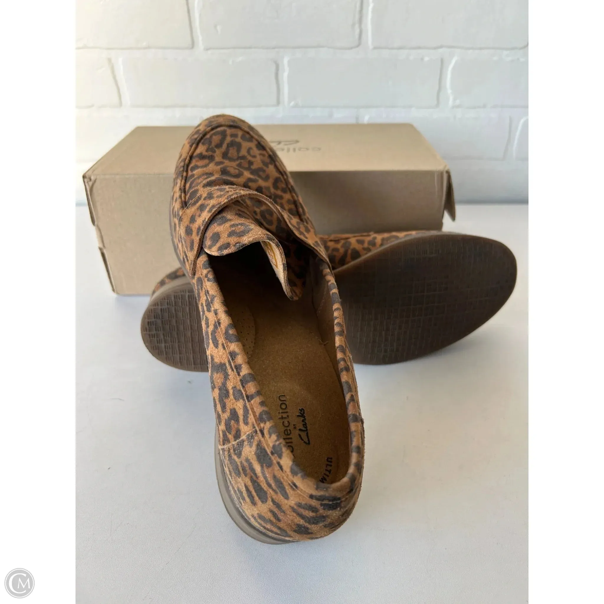 Shoes Flats By Clarks In Animal Print, Size: 11 clarks