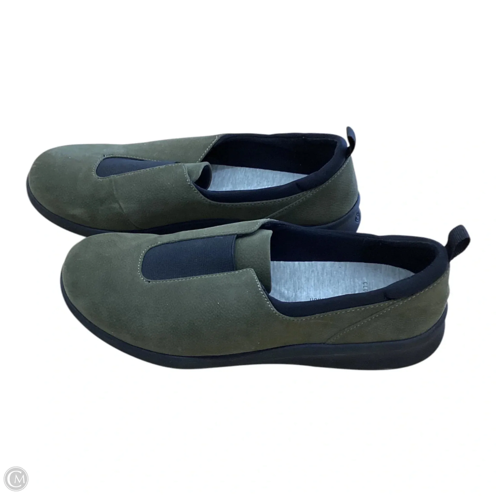 Shoes Flats By Clarks In Black & Green, Size: 10 clarks