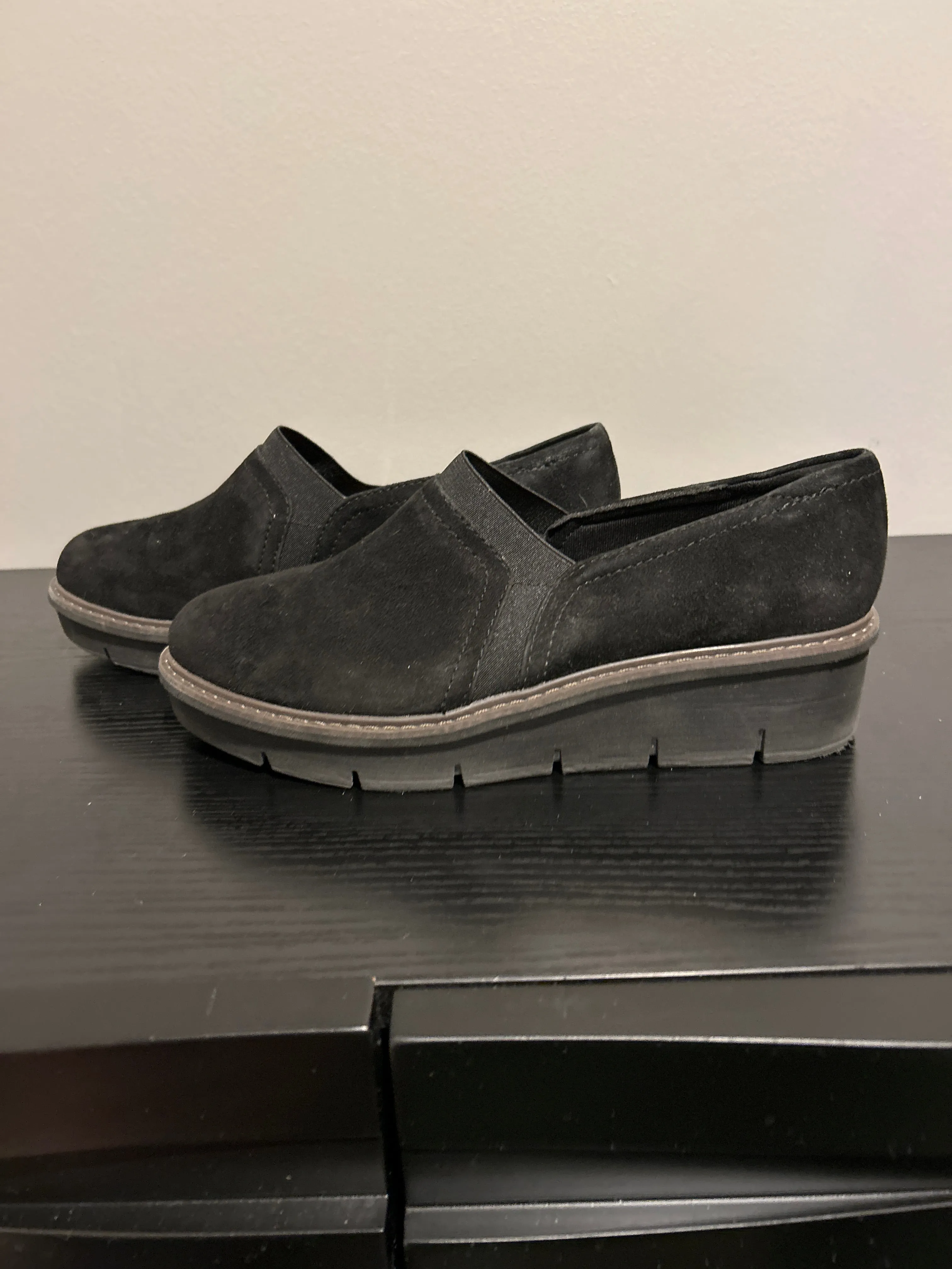 Shoes Flats By Clarks In Black, Size: 8 clarks