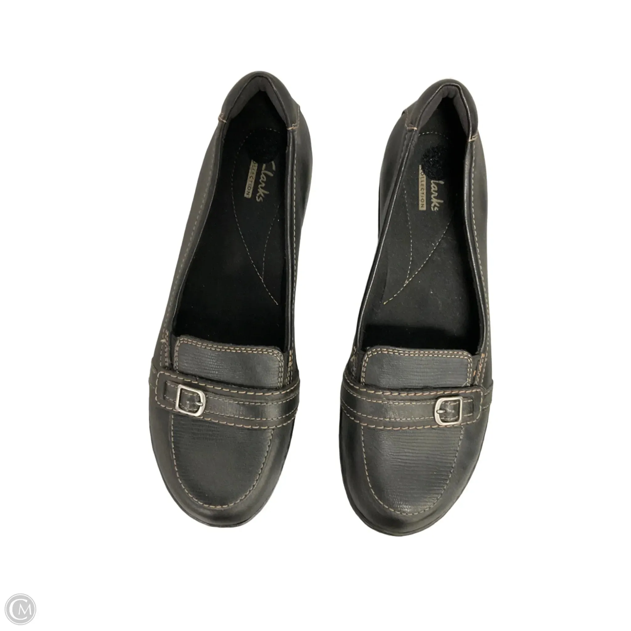 Shoes Flats By Clarks In Black, Size: 9.5 clarks