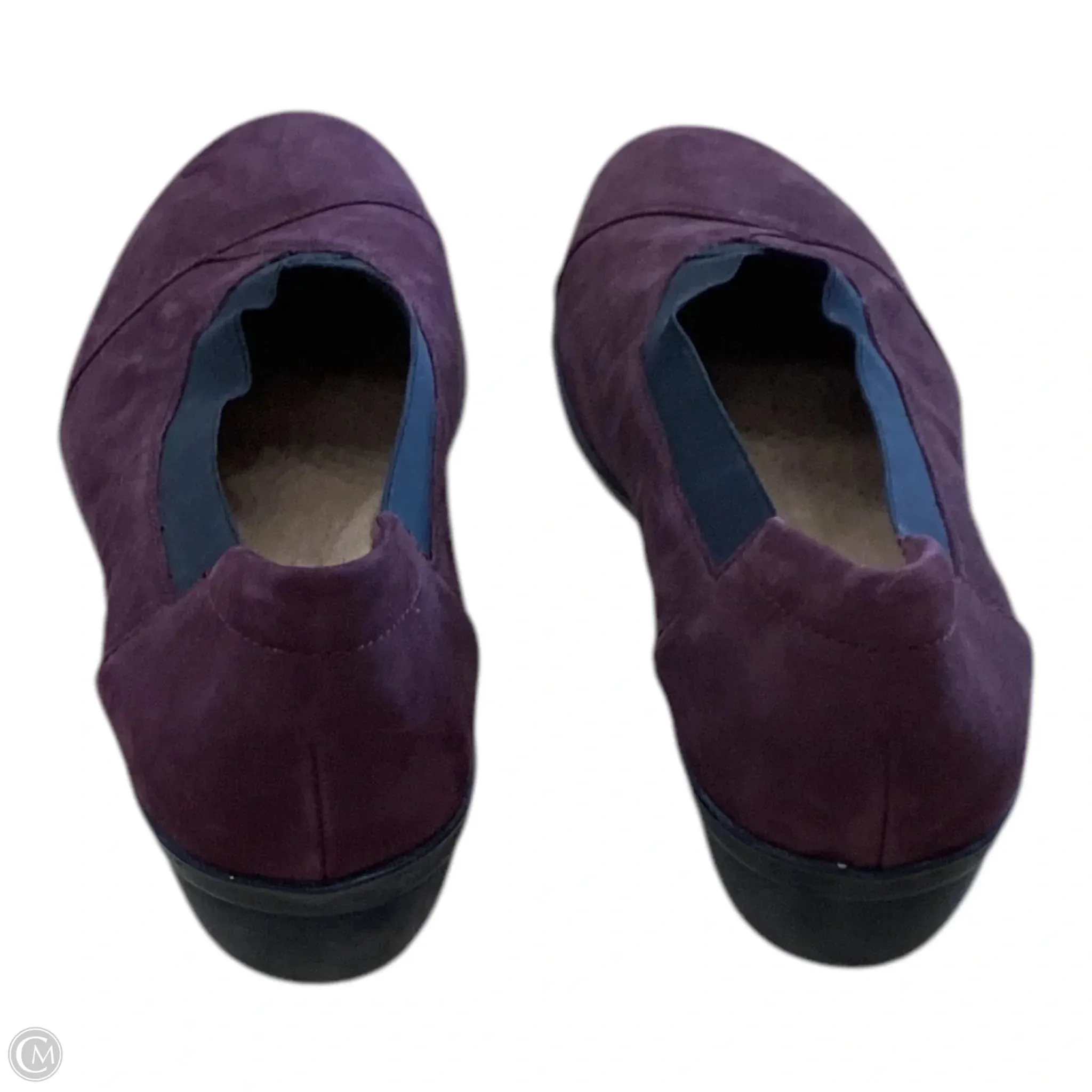 Shoes Flats By Clarks In Maroon, Size: 10 clarks