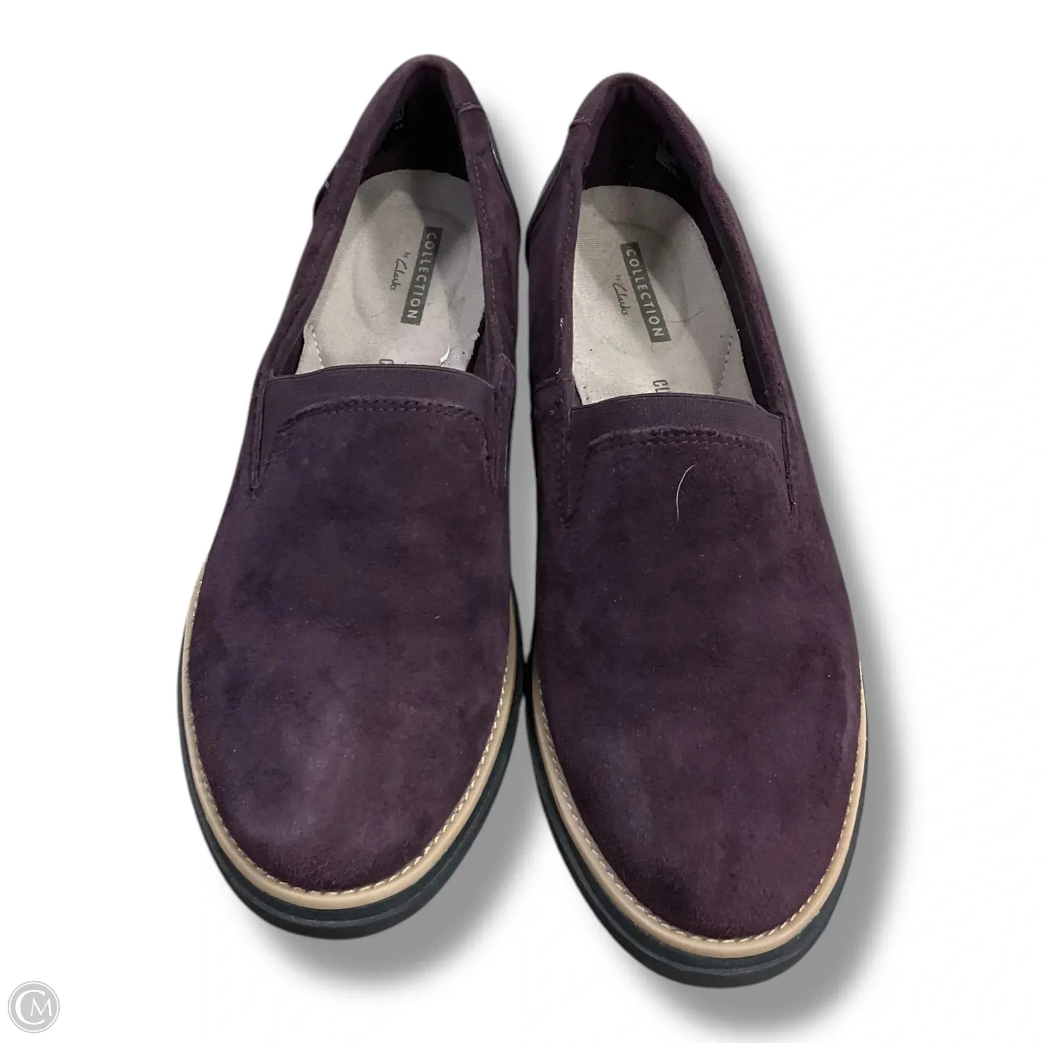 Shoes Flats By Clarks In Purple, Size: 6.5 clarks