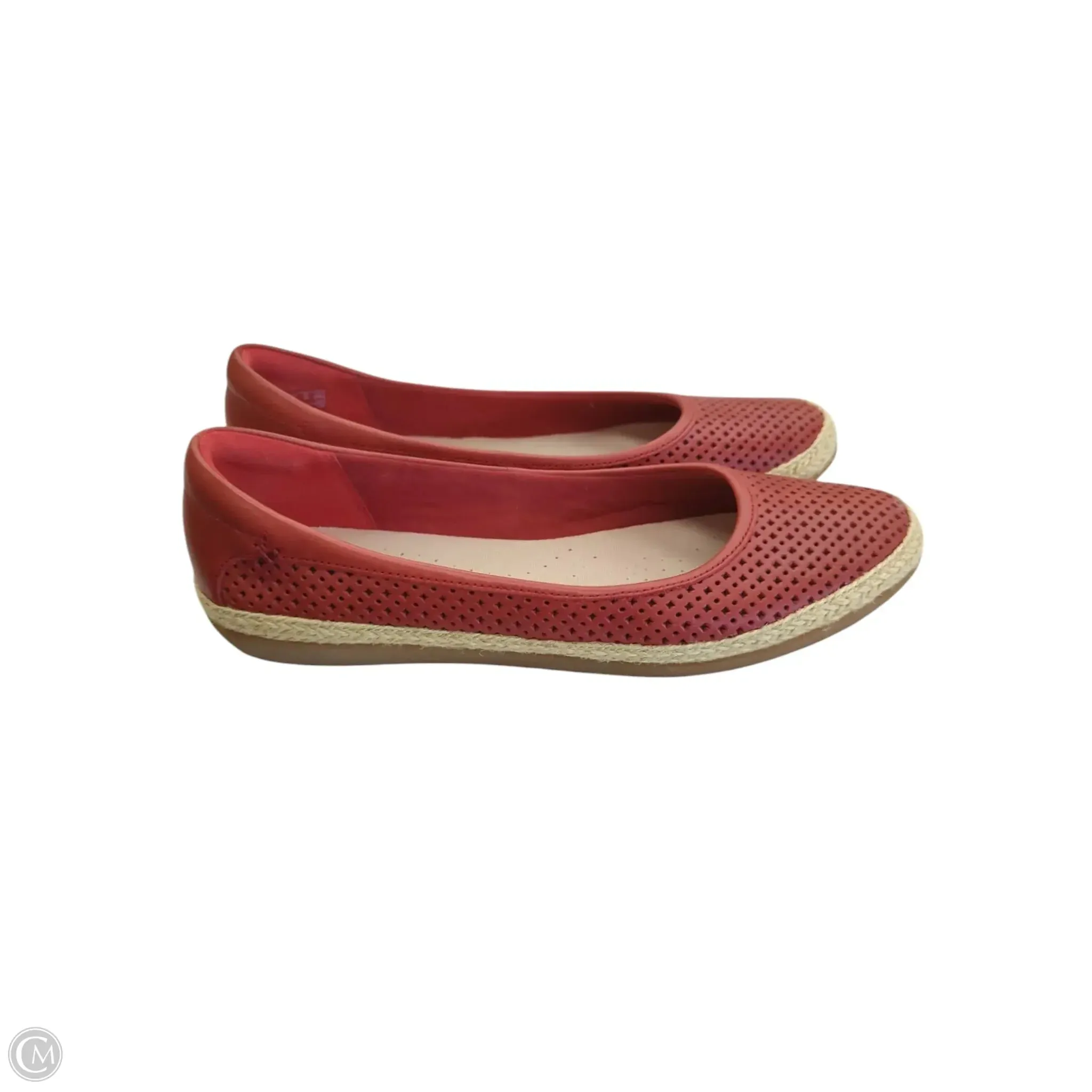 Shoes Flats By Clarks In Red, Size: 8 clarks