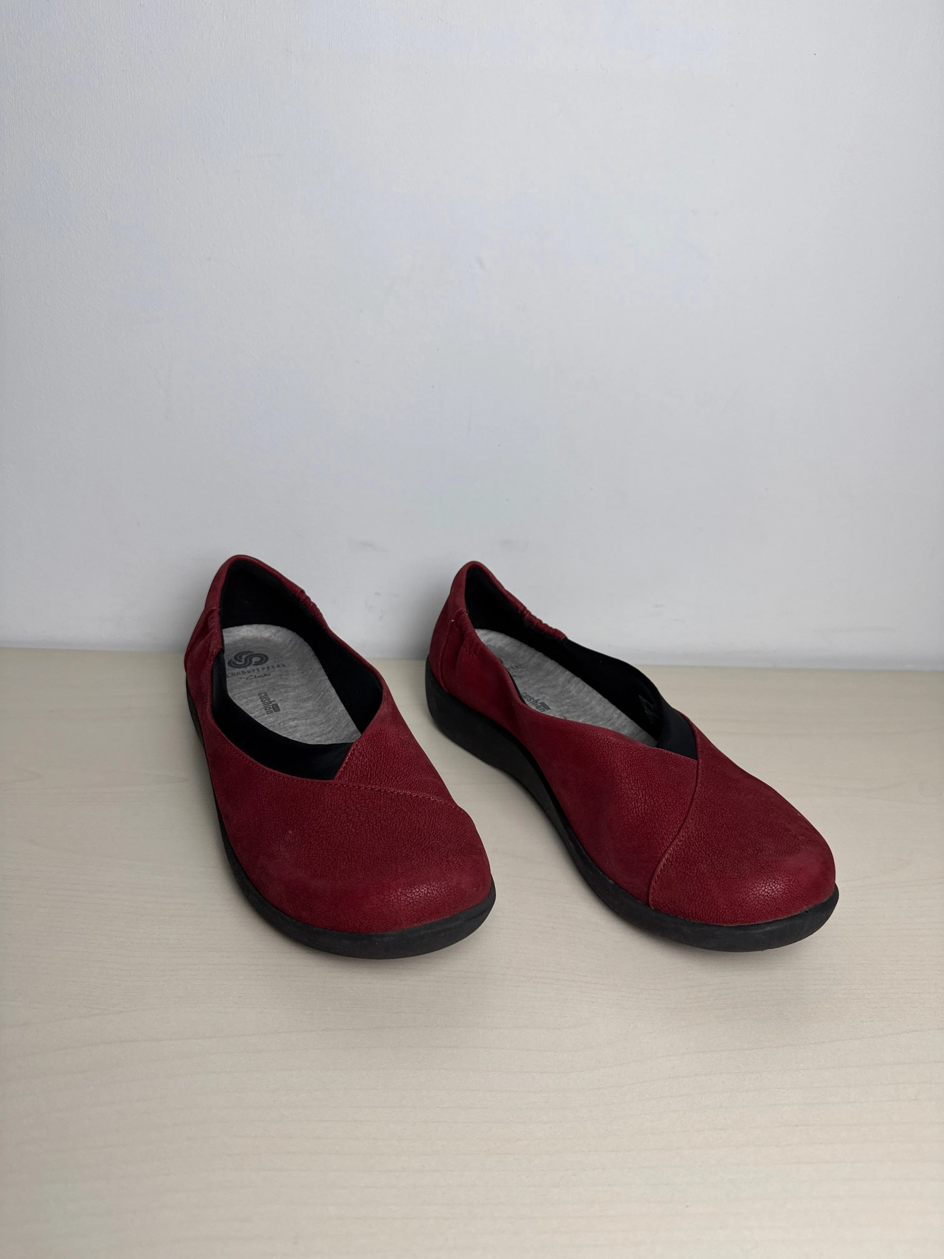 Shoes Flats By Clarks In Red, Size: 8.5 clarks
