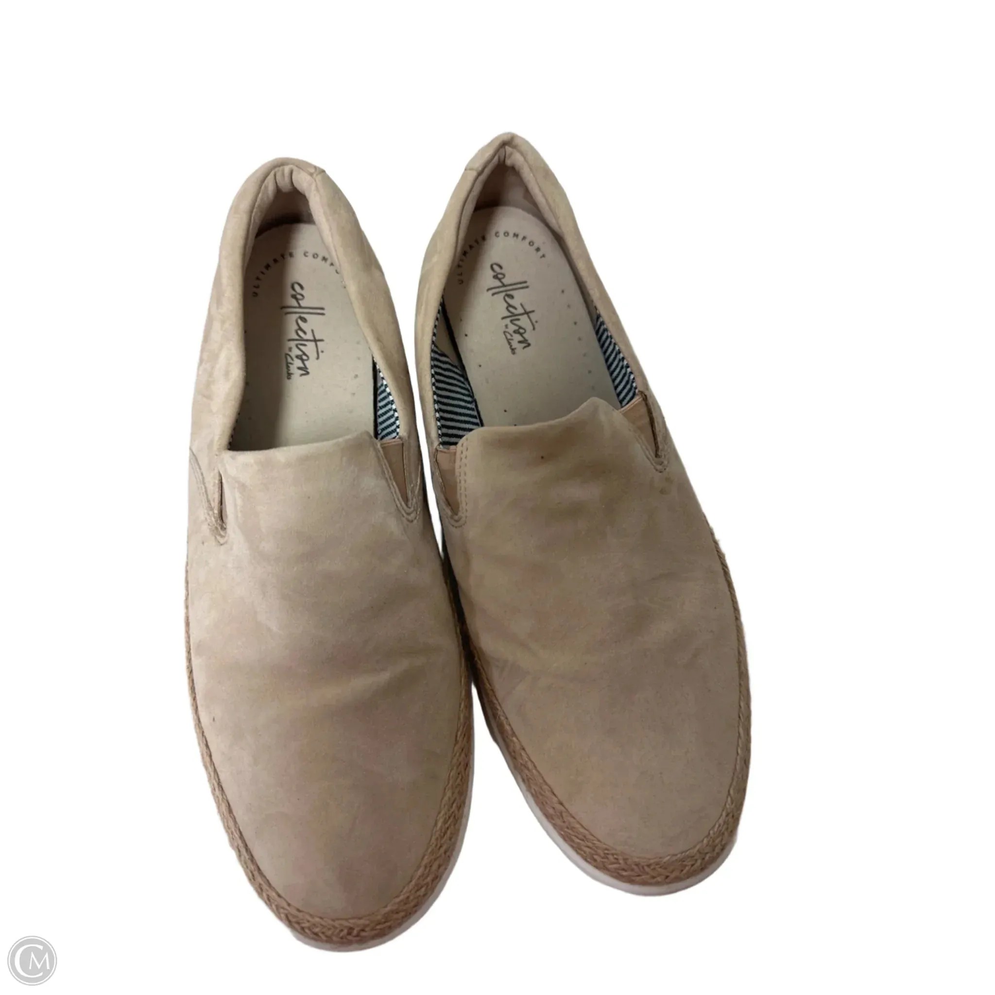 Shoes Flats By Clarks In Tan, Size: 10 clarks