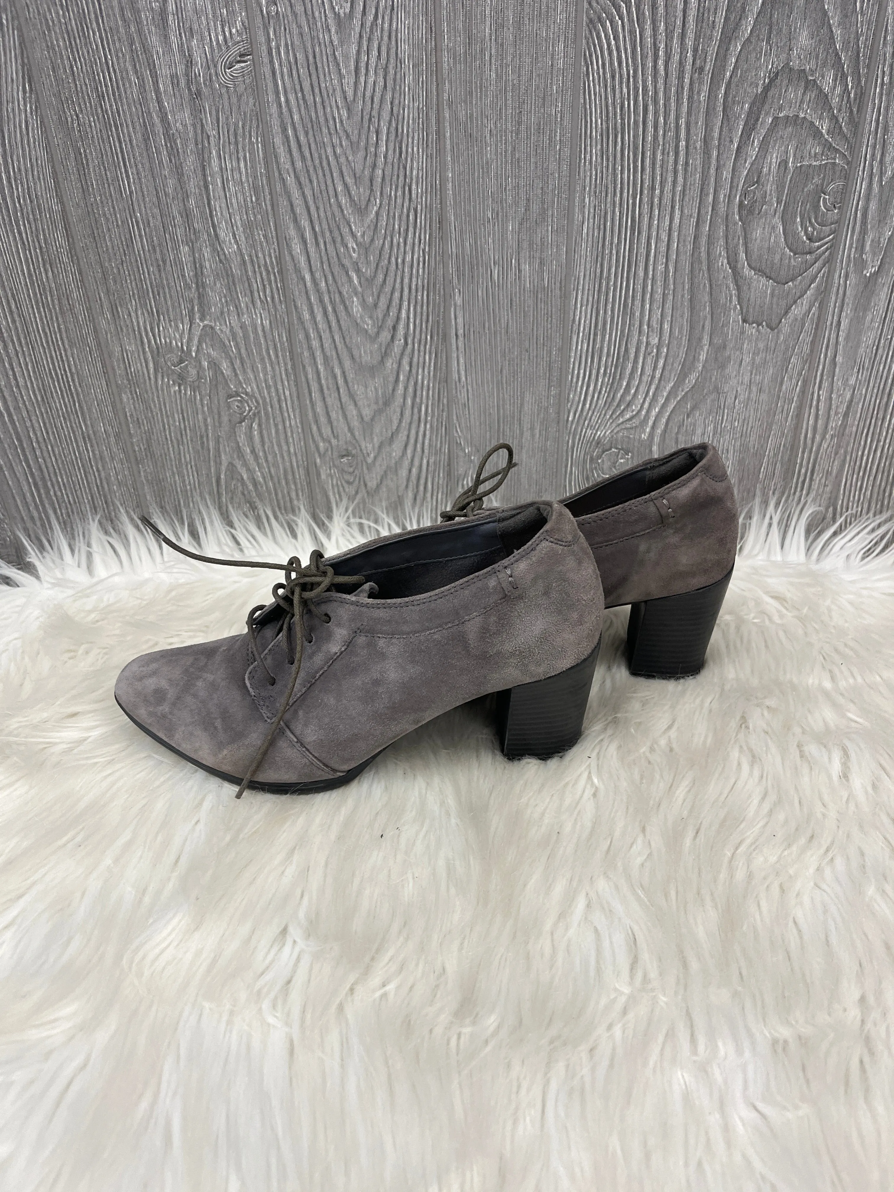 Shoes Heels Block By Clarks In Grey, Size: 8 clarks