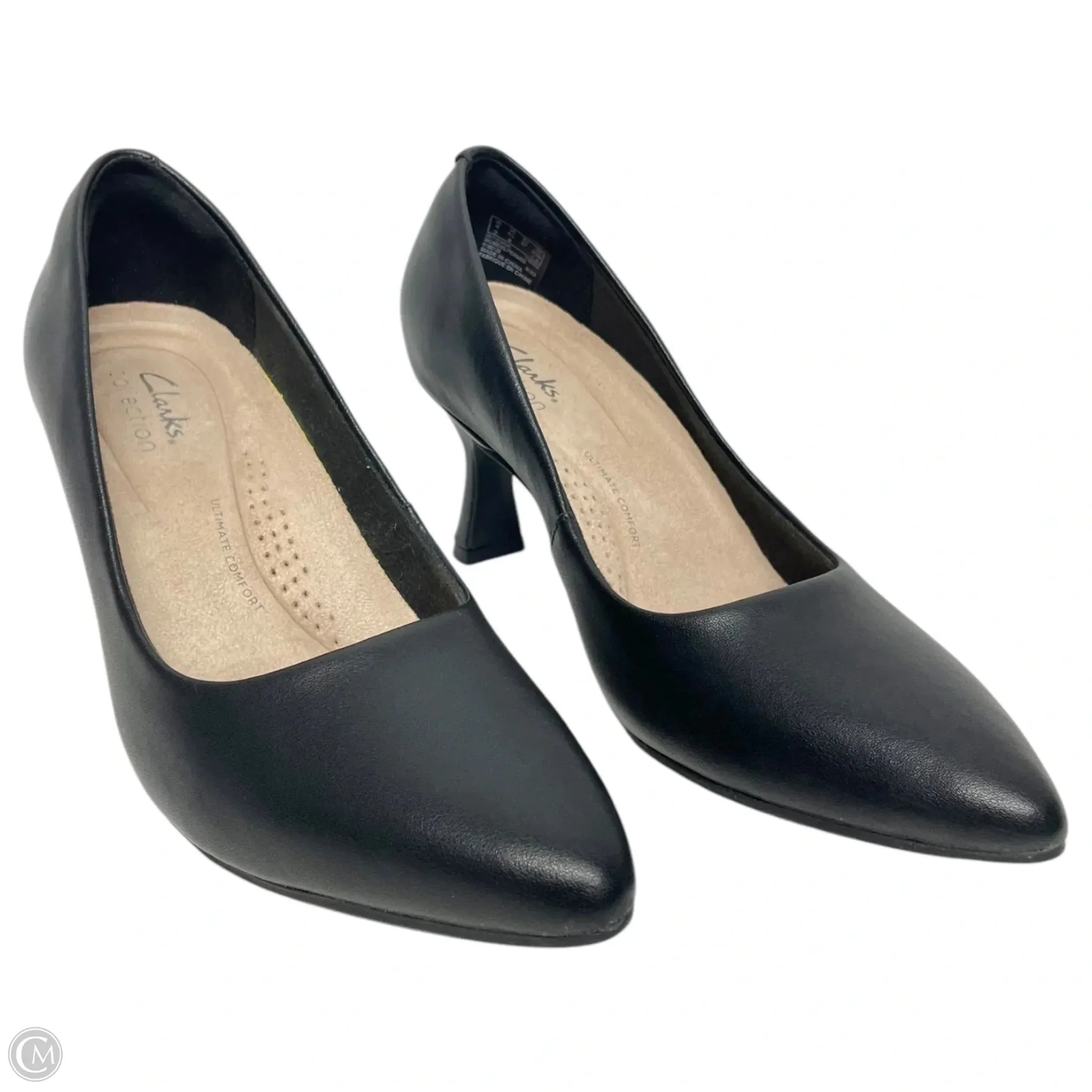 Shoes Heels Kitten By Clarks In Black, Size: 6.5 clarks