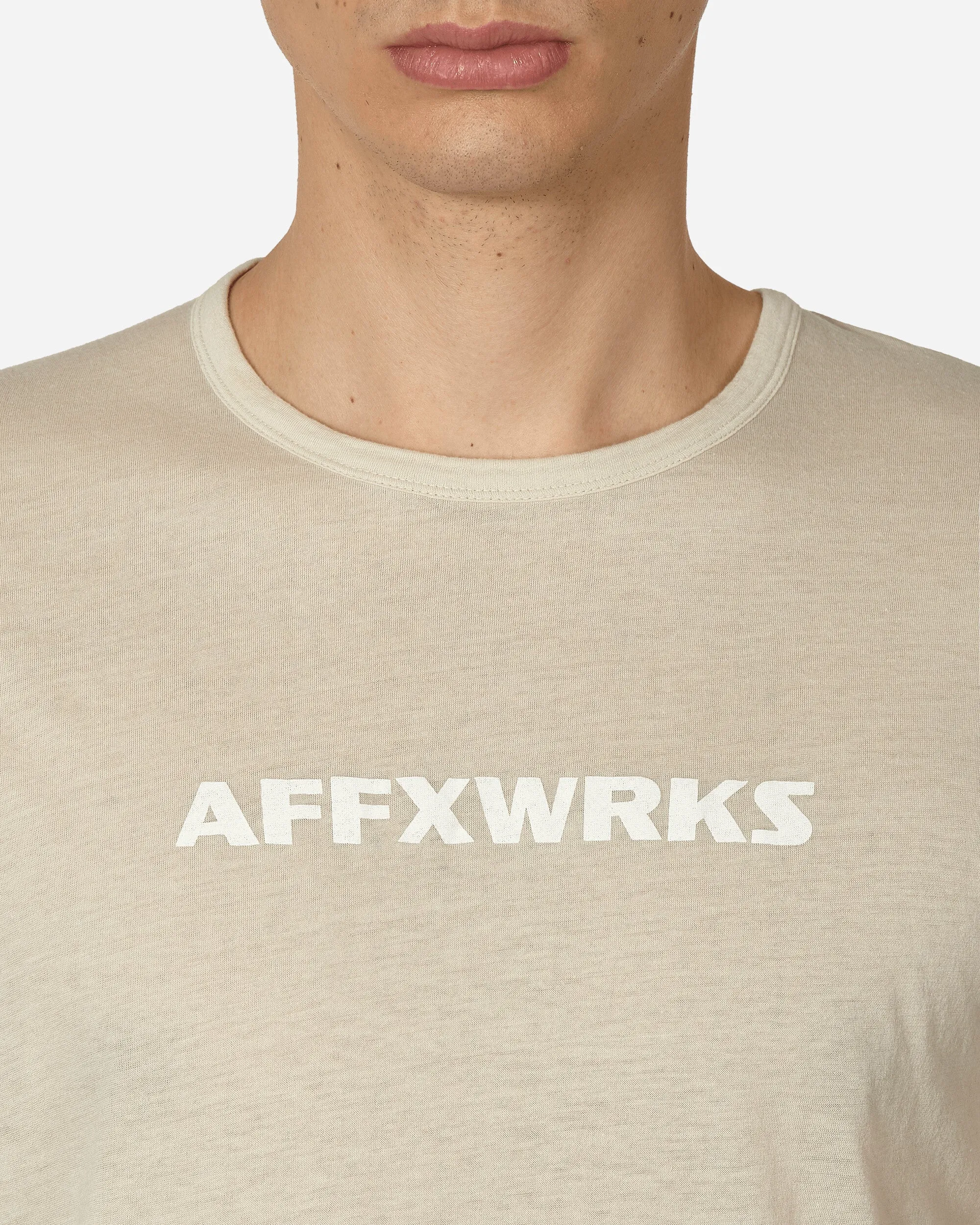 Shoulderless T-Shirt Dust White