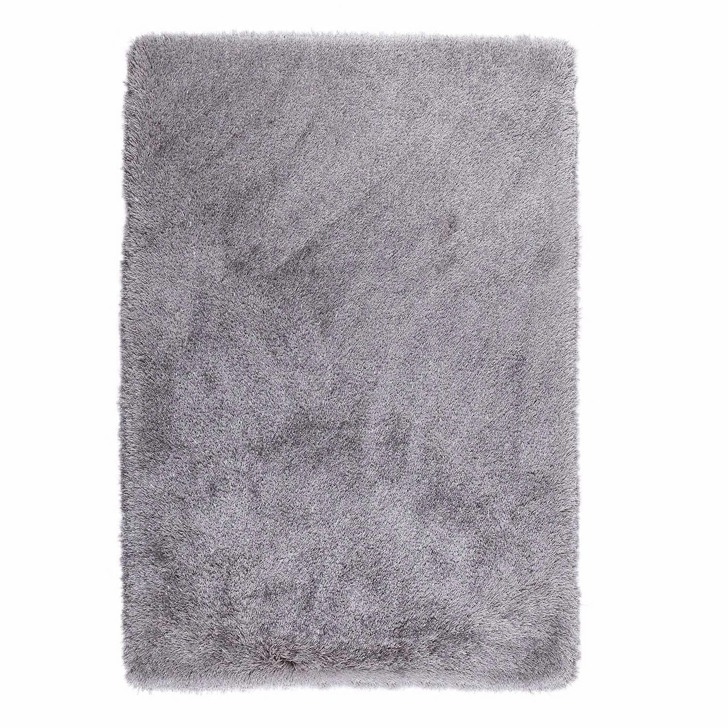 Silver Tufted Shaggy Rug 200 x 290 cm