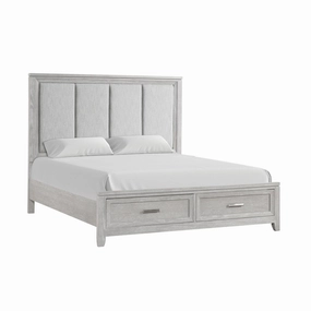 Silverwood 3-Piece Queen Storage Bed - Mist Grey