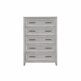 Silverwood 5-Drawer Chest - Mist Grey