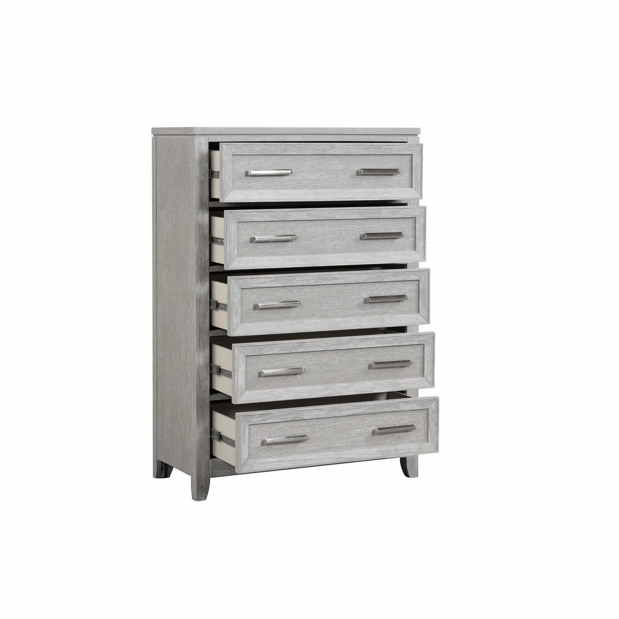 Silverwood 5-Drawer Chest - Mist Grey