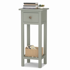 Small End Table | Wooden Slim Side Table for Small Space entry bench, mudroom storage