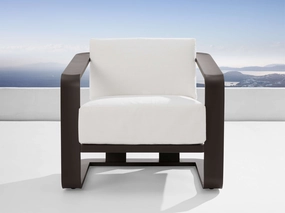 Sonoma Outdoor Aluminum Lounge Chair in Savona Snow